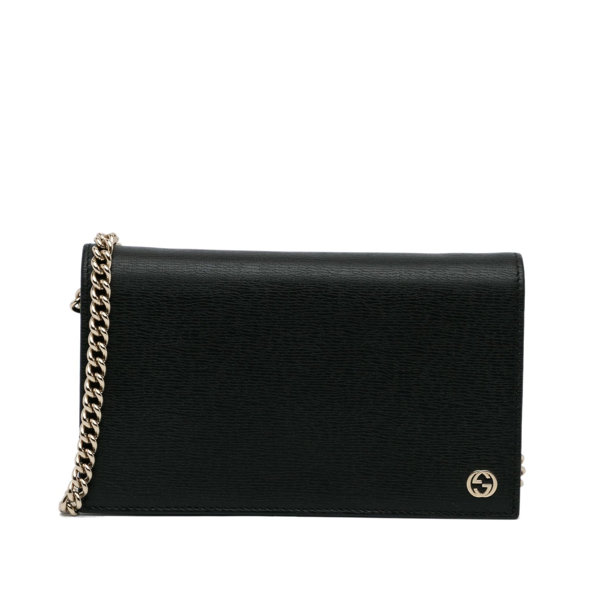 Gucci Betty Wallet on SHG-DYduCY Calf Black Chain Crossbody Bag