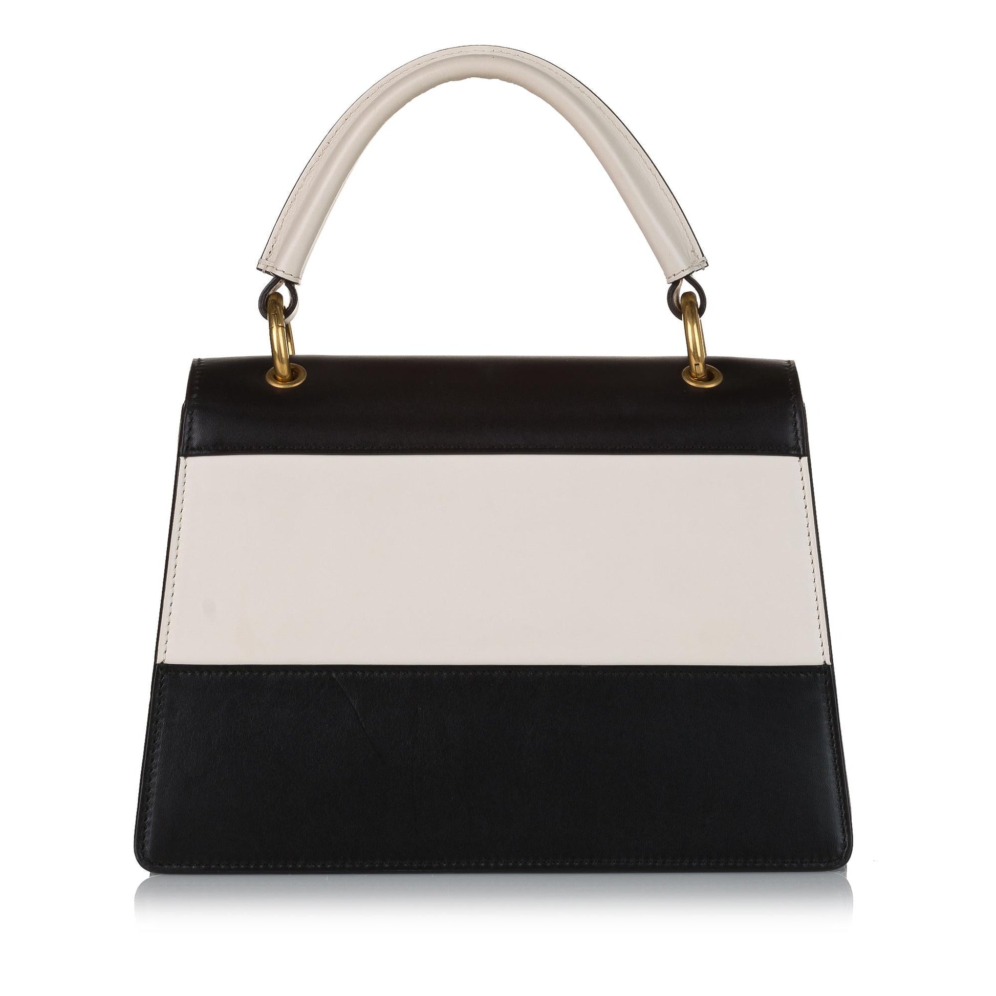 Gucci Blind Love Queen Margaret SHG Calf Black White Satchel Bag Margaret Shg