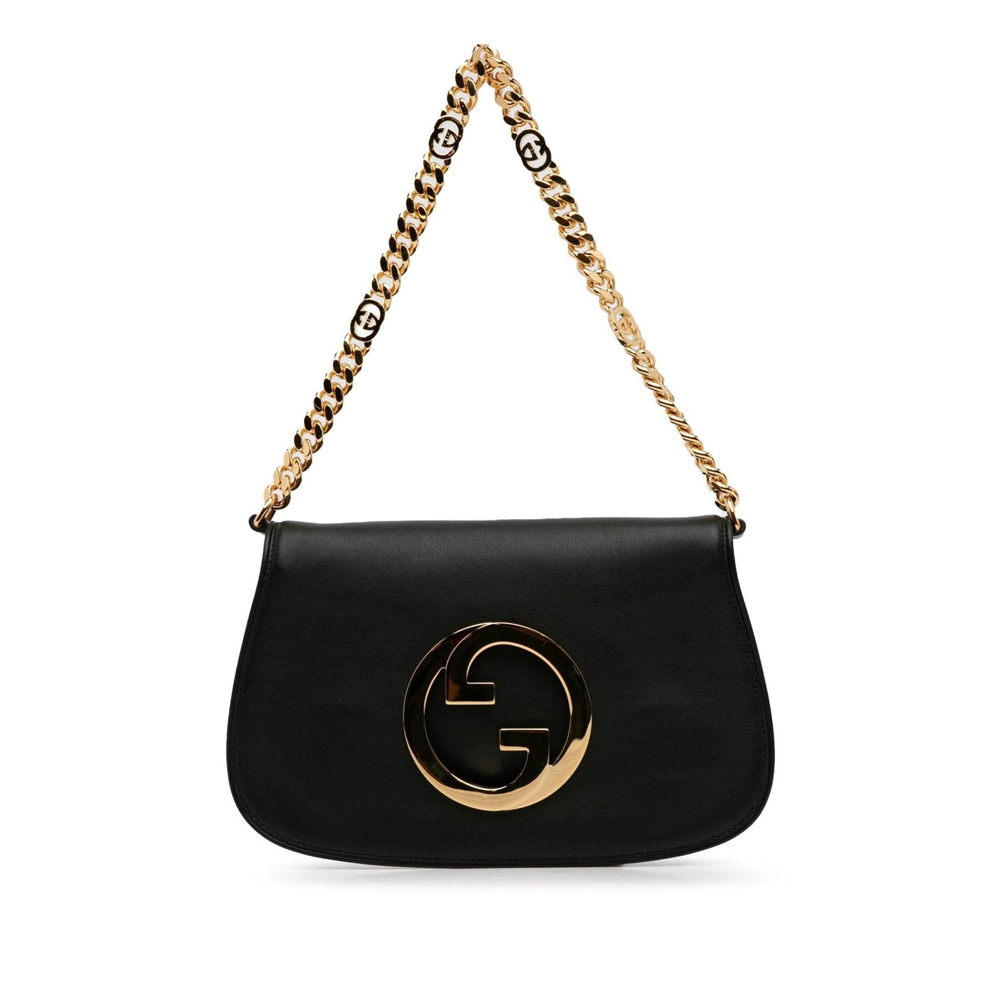 Gucci Blondie SHG-qYPfQ1 Calf Black Chain Satchel Bag