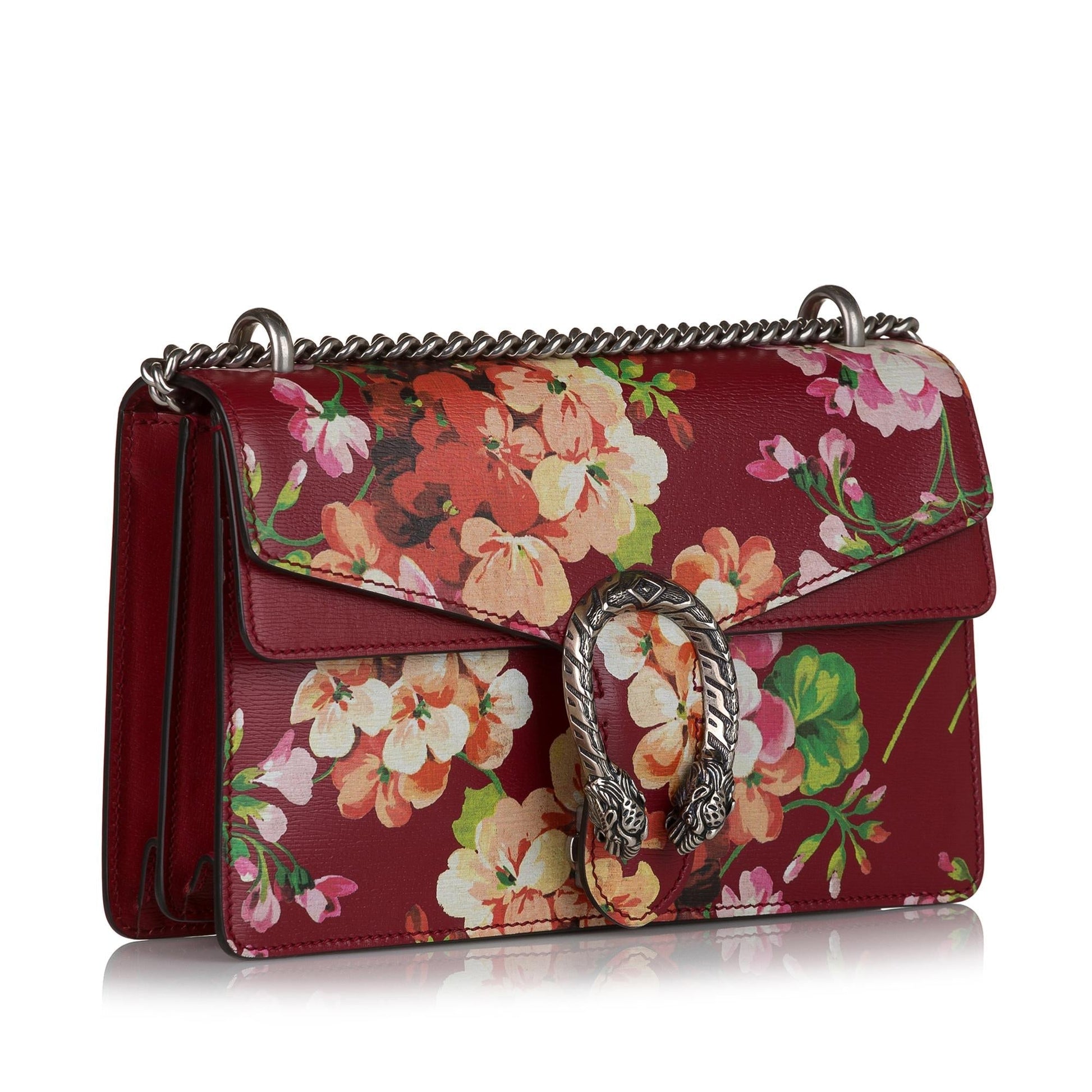 Gucci Blooms Dionysus SHG Calf Red Shoulder Bag