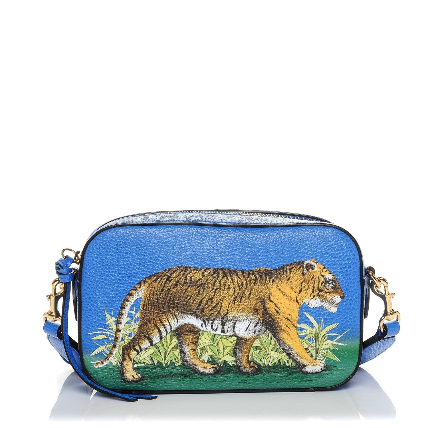 Gucci SYLVIE BENGAL TIGER PRINT Travel Bag