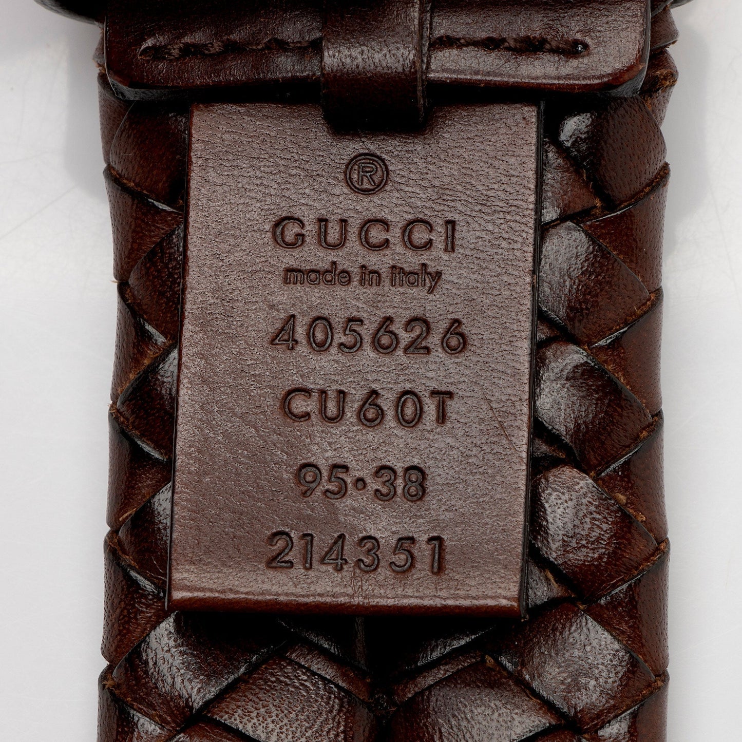 Gucci Braided GG Marmont Belt - Leather Brown Accessory