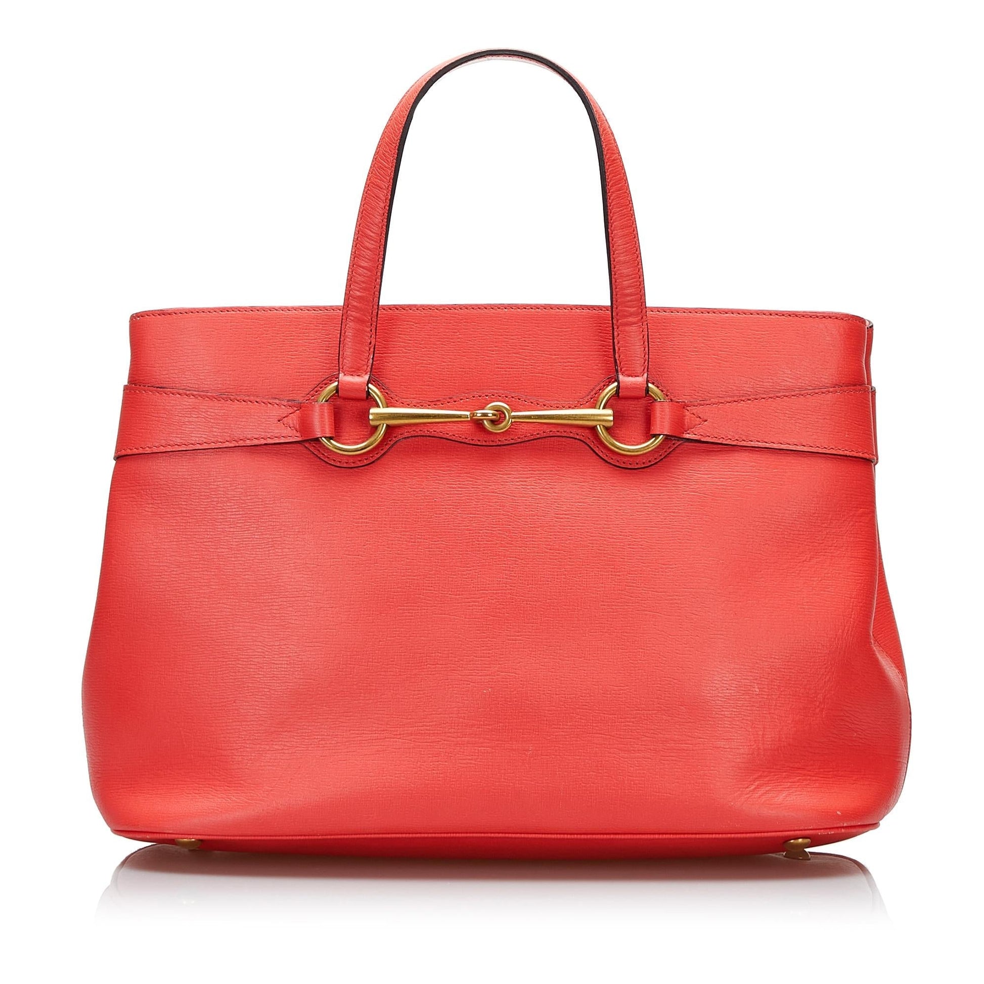Gucci Bright Bit SHG-R5EoHv Calf Orange Satchel Bag