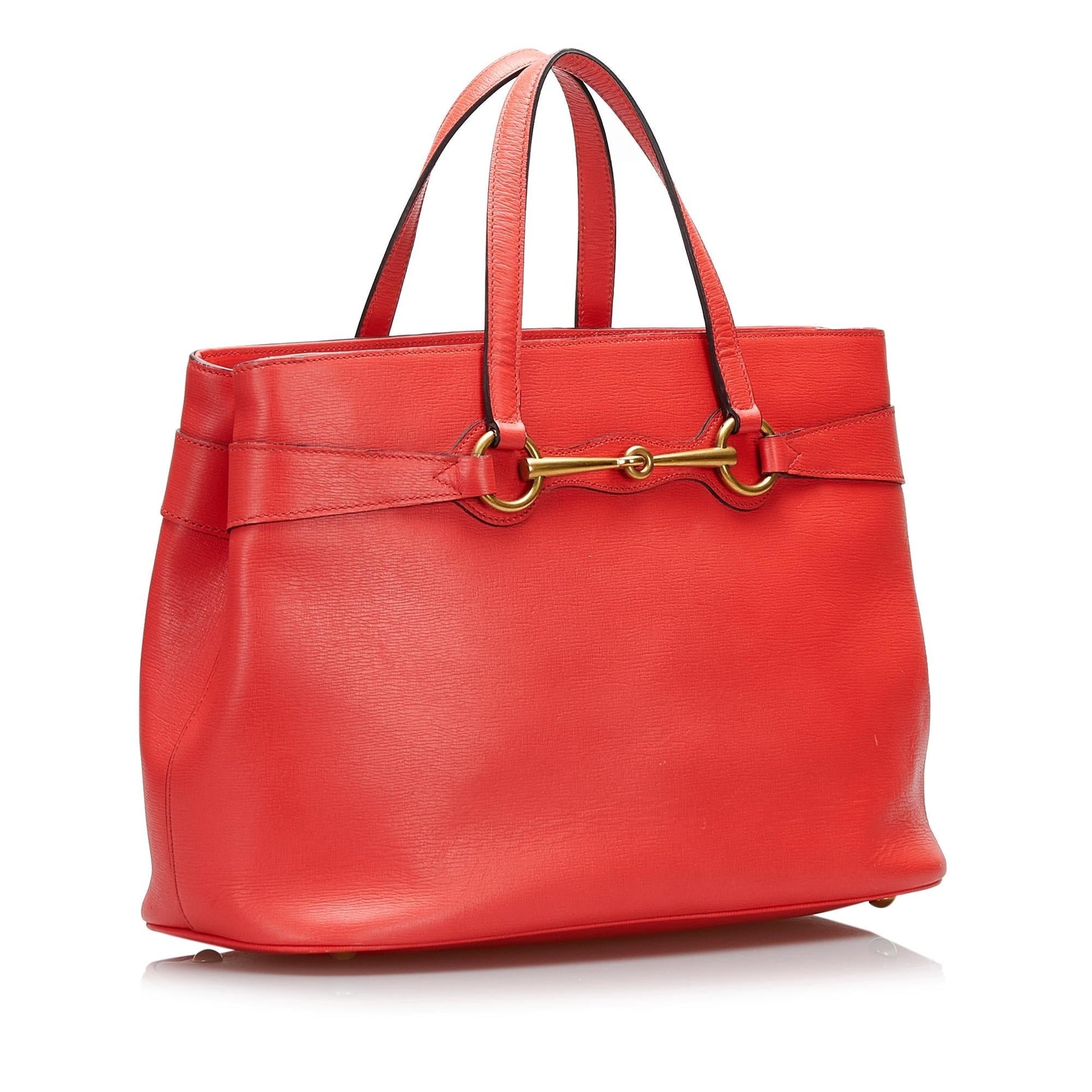 Gucci Bright Bit SHG-R5EoHv Calf Orange Satchel Bag