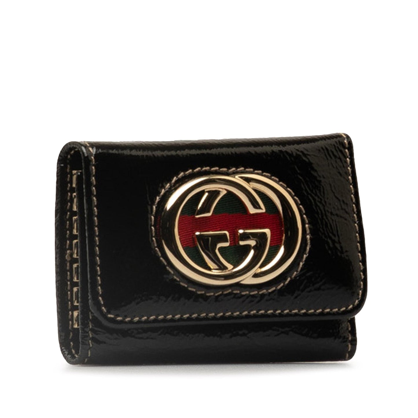 Gucci Britt Key Holder Leather Calf Black Accessory
