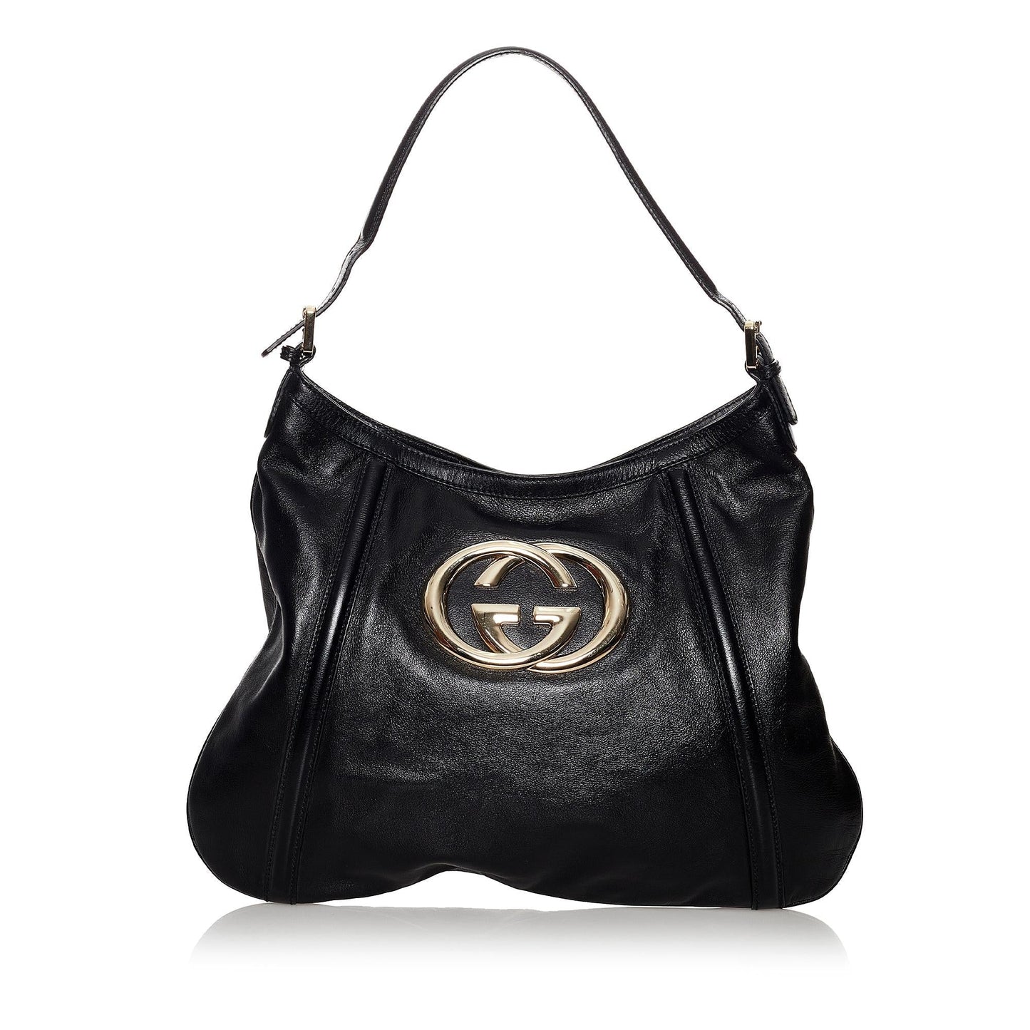 Gucci Britt SHG Leather Calf Black Shoulder Bag