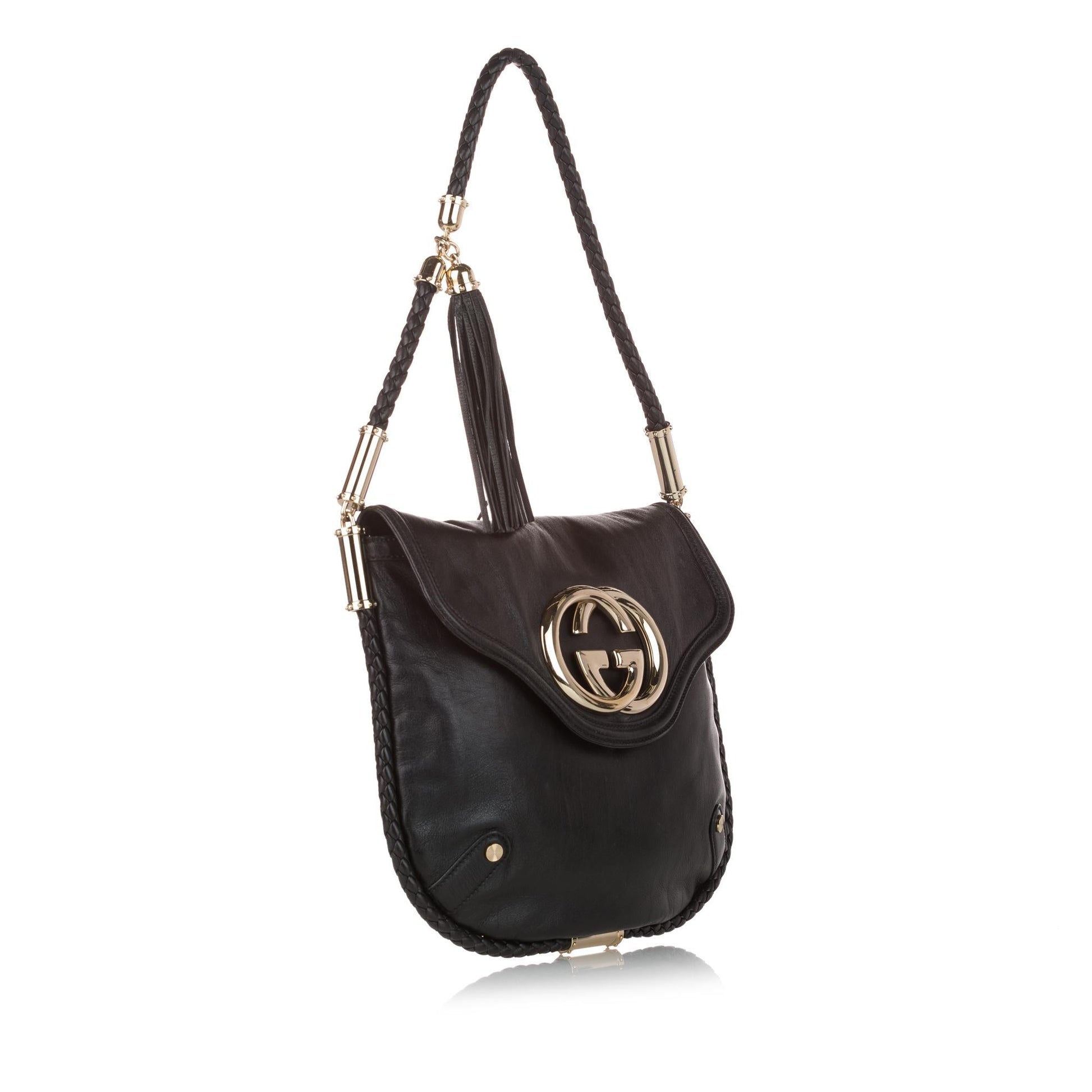 Gucci Britt SHG Leather Calf Brown Shoulder Bag
