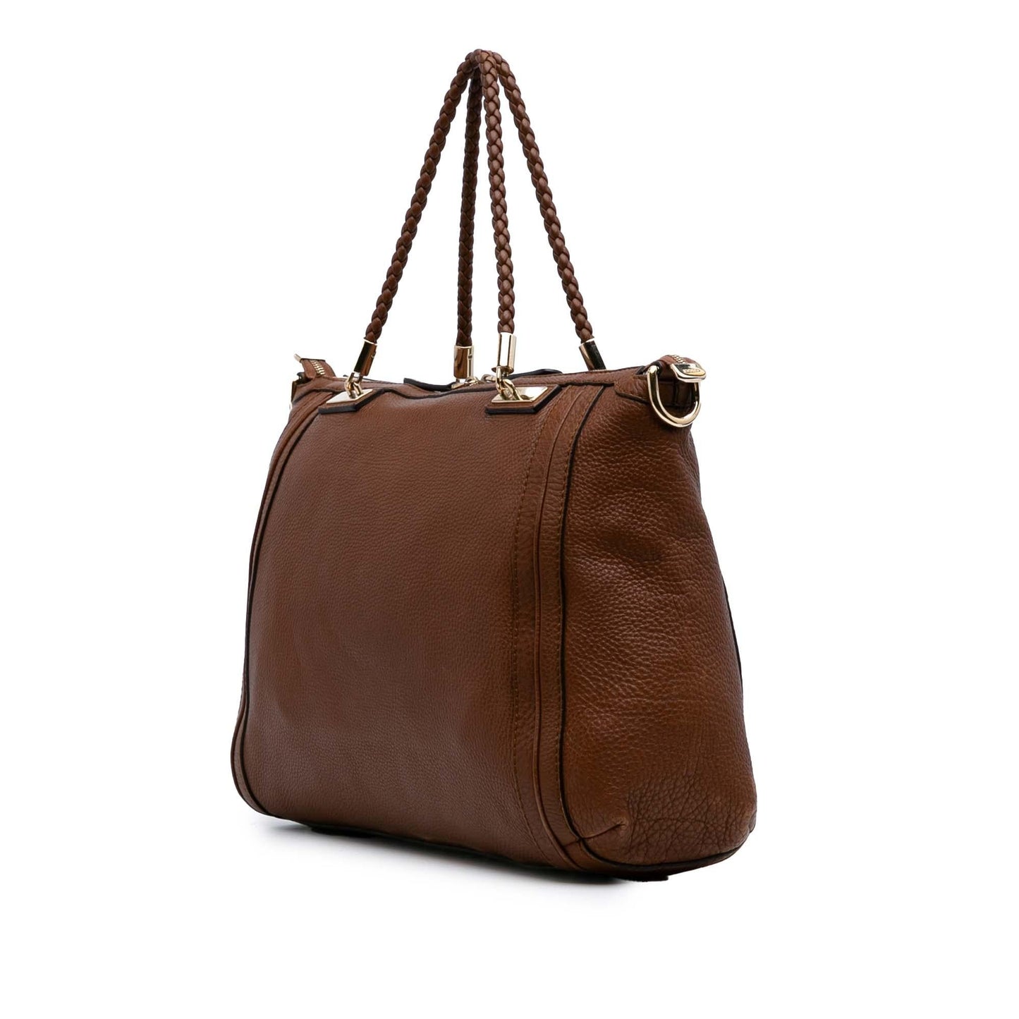 Gucci Bella Calf Calfskin Brown Satchel Bag