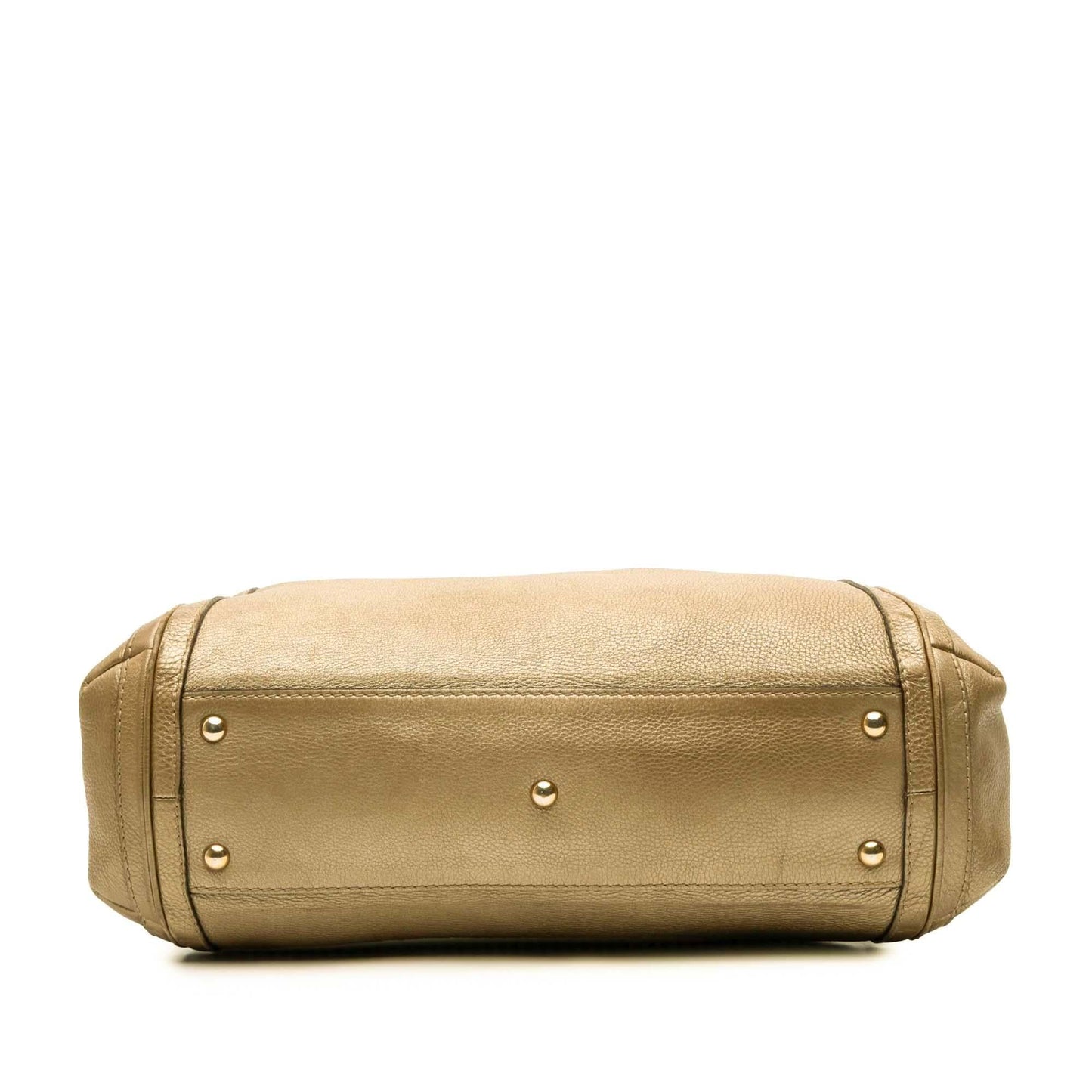 Gucci Bella Calf Calfskin Gold Satchel Bag
