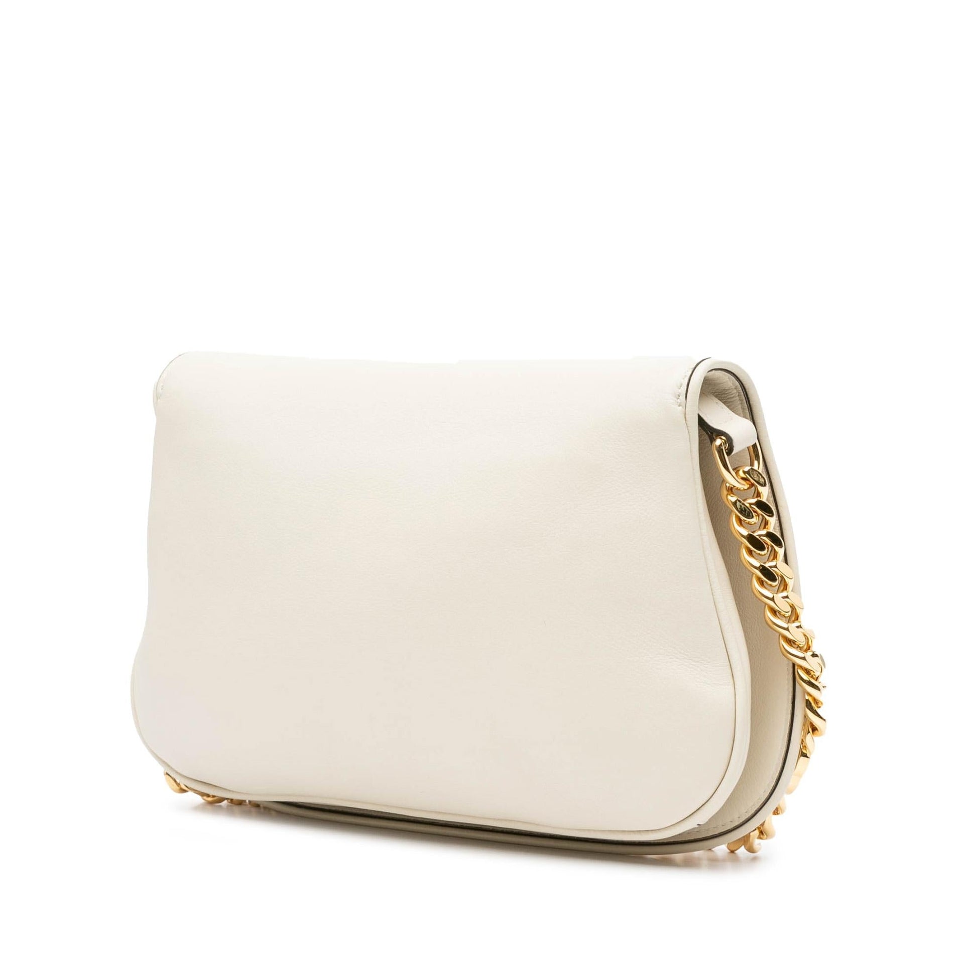 Gucci Blondie Calf Calfskin White Chain Satchel Bag Satchel 1
