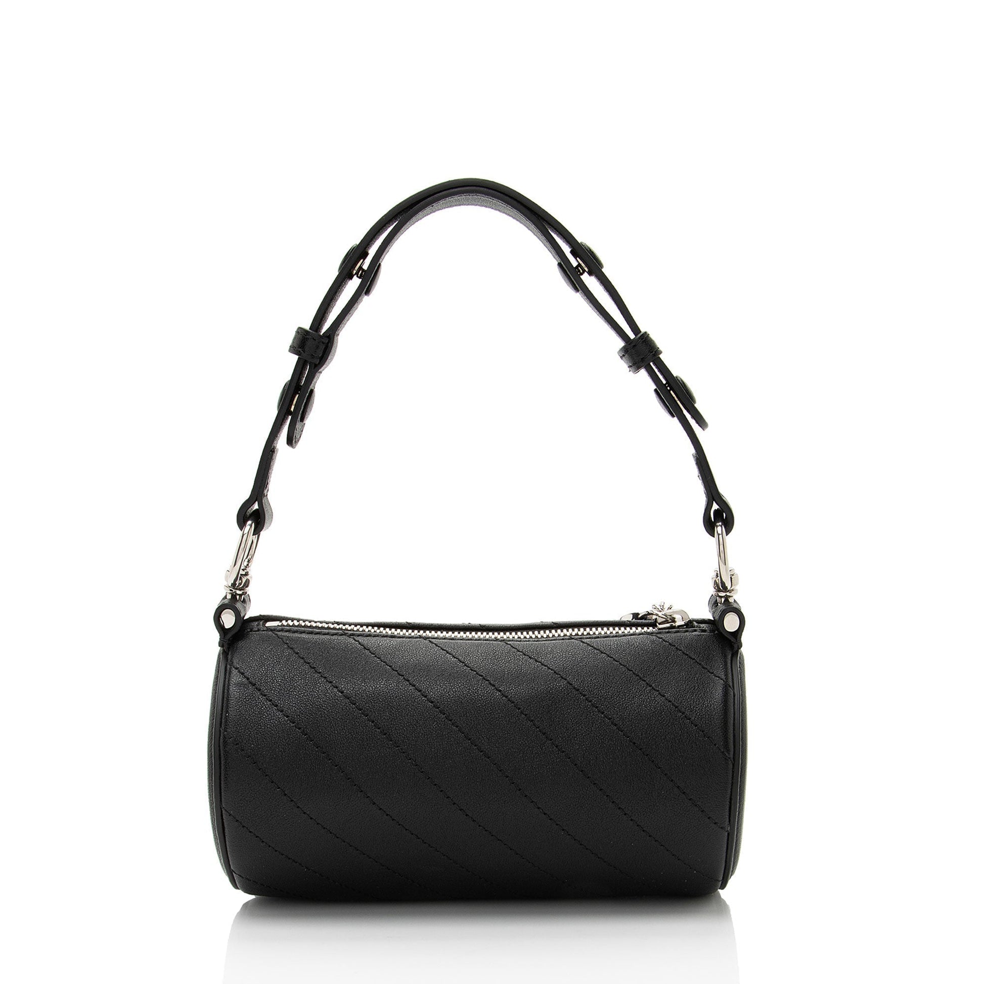 Gucci Blondie Barrel Calfskin Black Mini Shoulder Bag