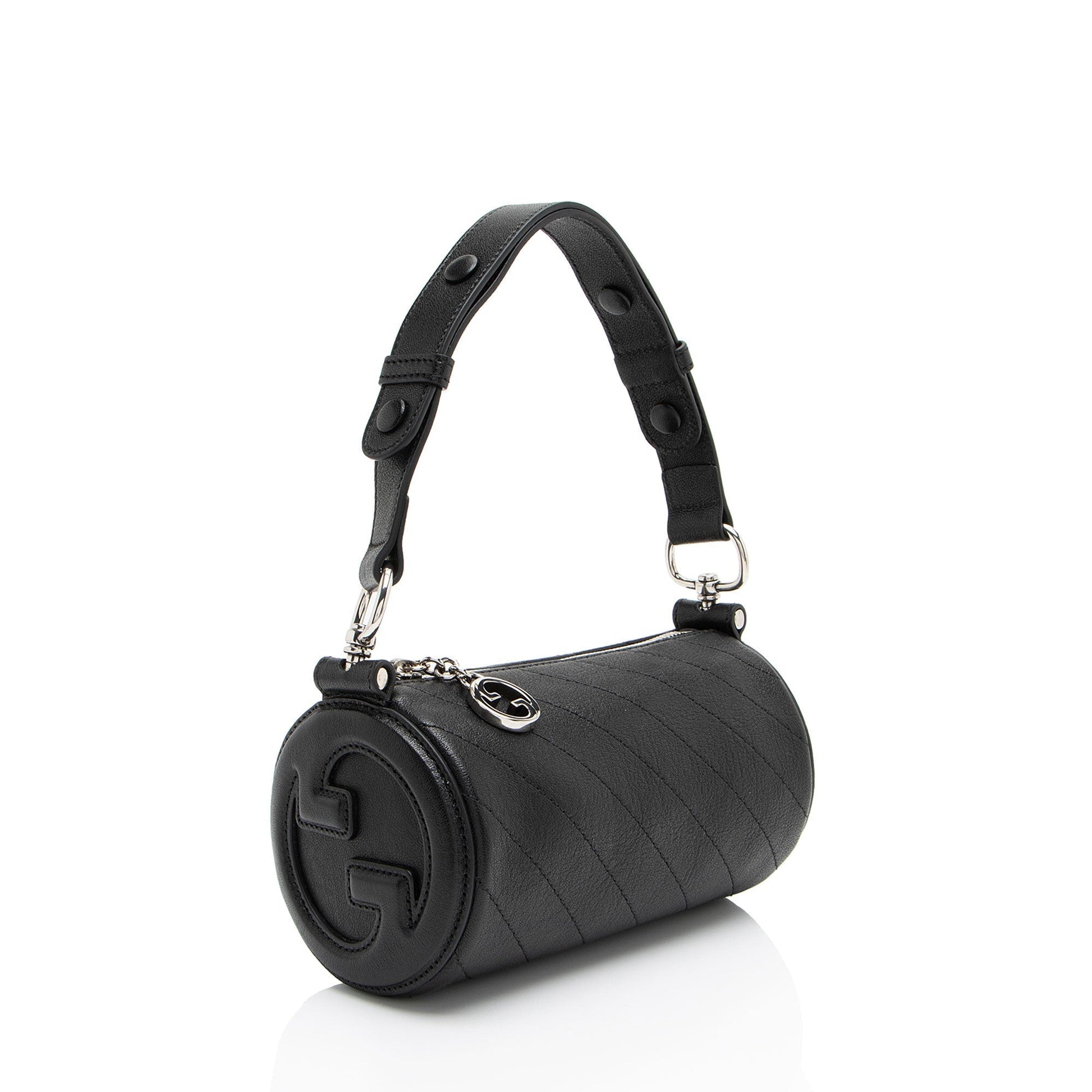 Gucci Blondie Barrel Calfskin Black Mini Shoulder Bag Bag 1