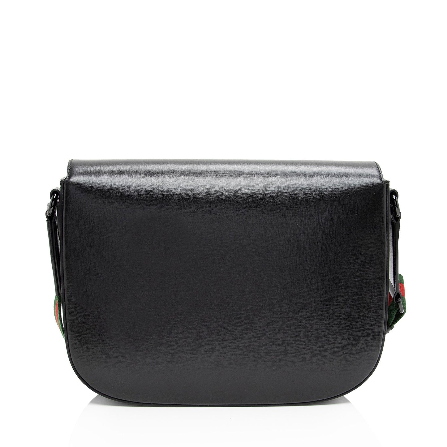 Gucci Web Horsebit SHF-SQoWjr Nylon Calfskin Black Crossbody Bag