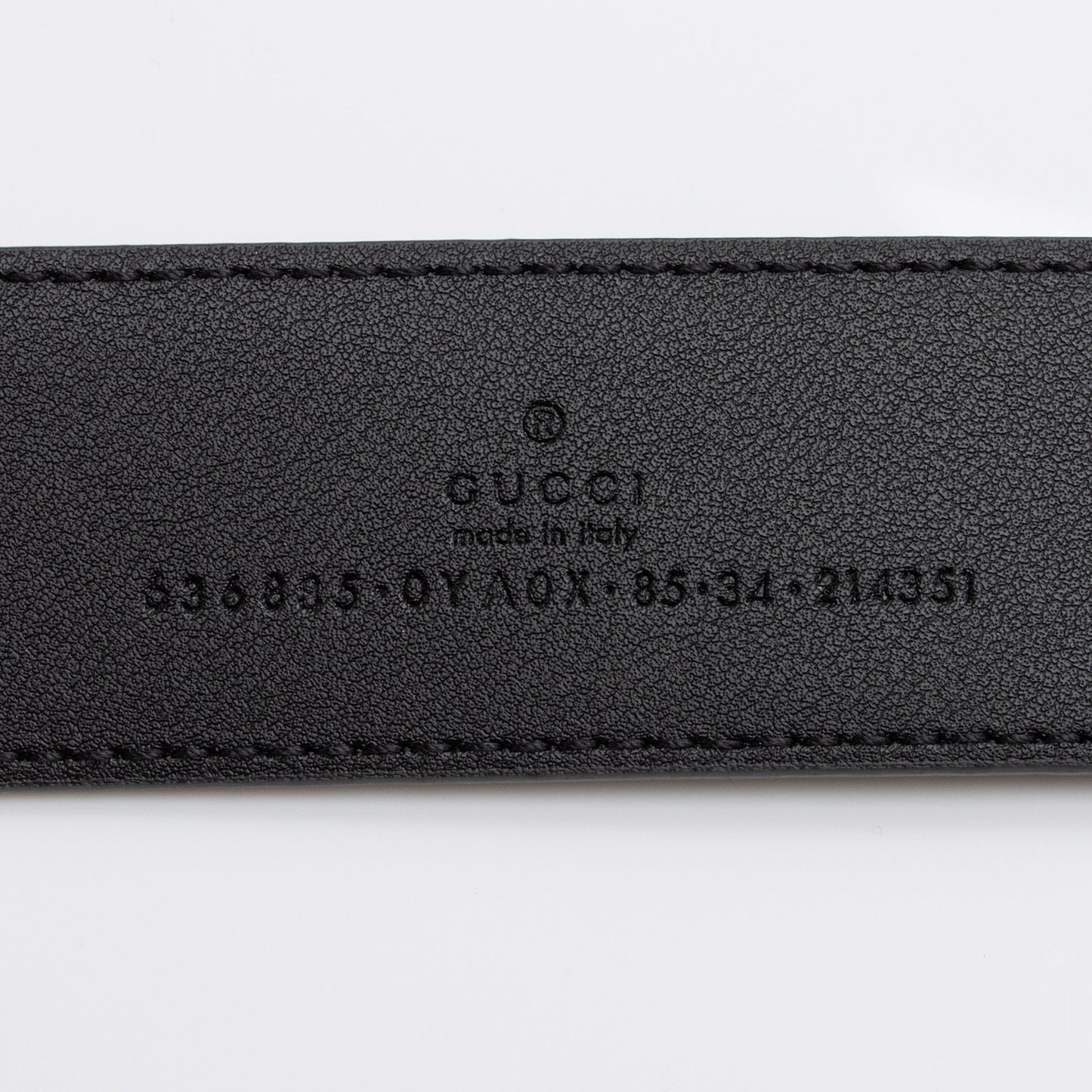 Gucci Interlocking G Belt - Size Calfskin Black Accessory Shf Bk2Wgv