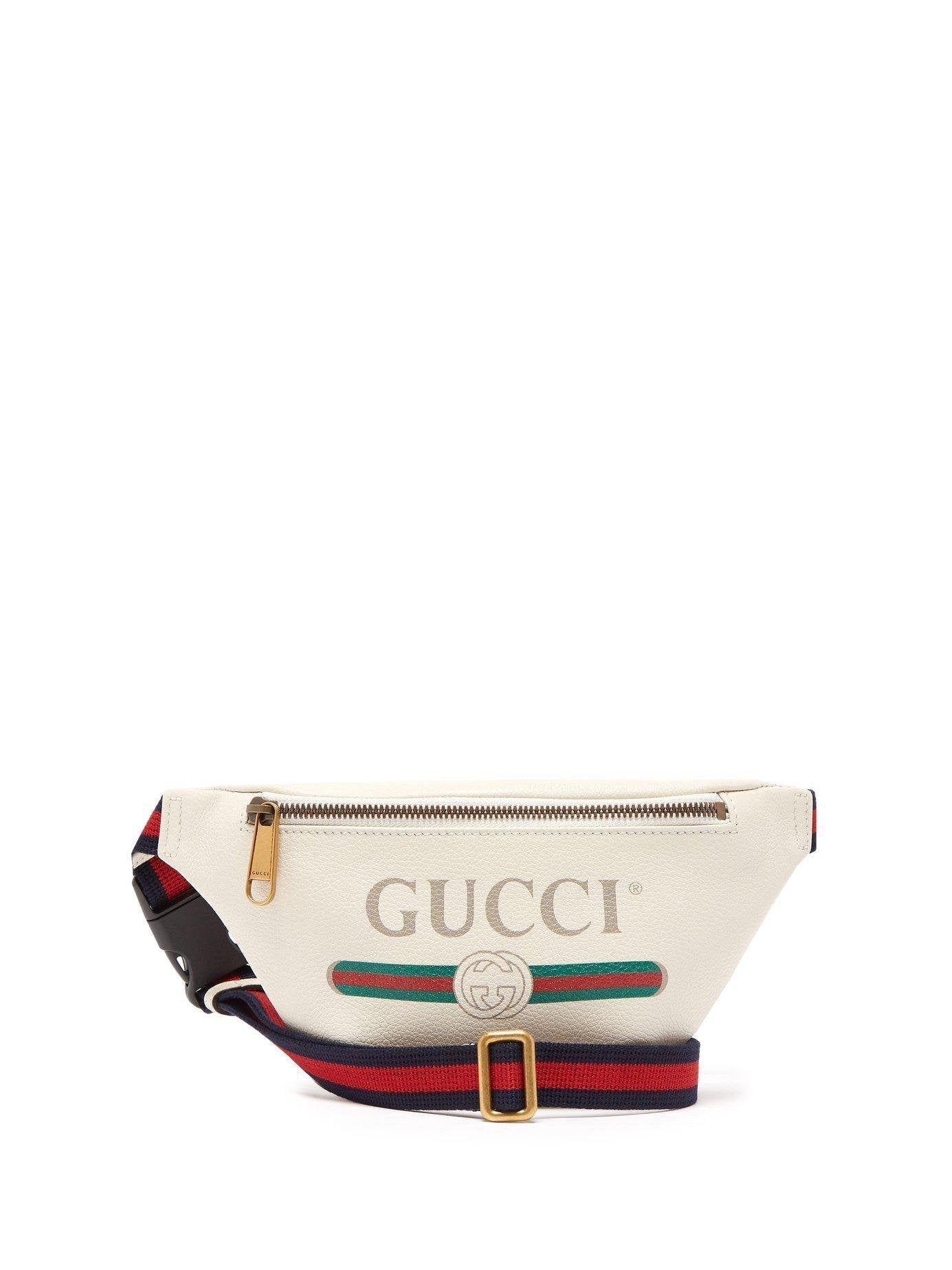 Gucci GRAINED Leather Calfskin Small Logo Belt