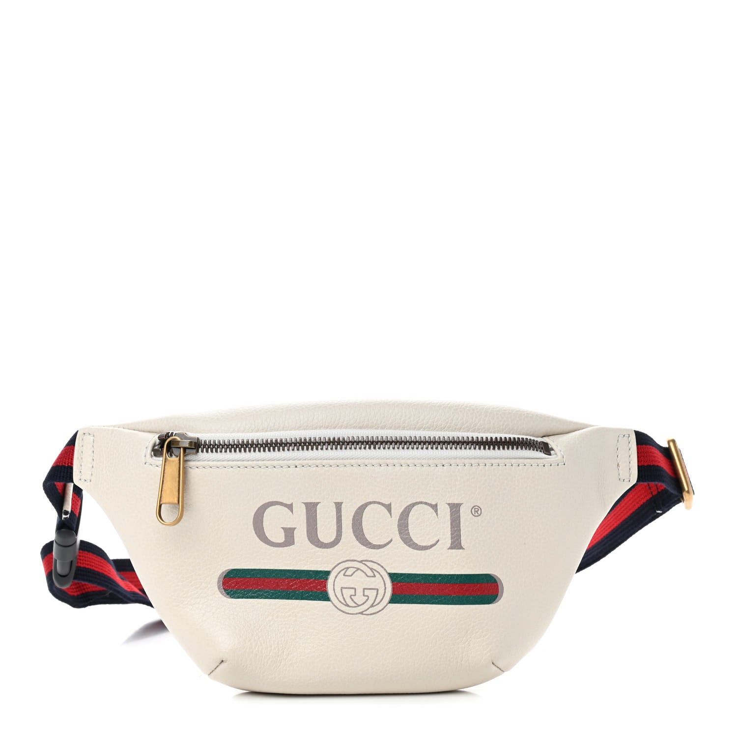 Gucci GRAINED Leather Calfskin Small Logo Belt