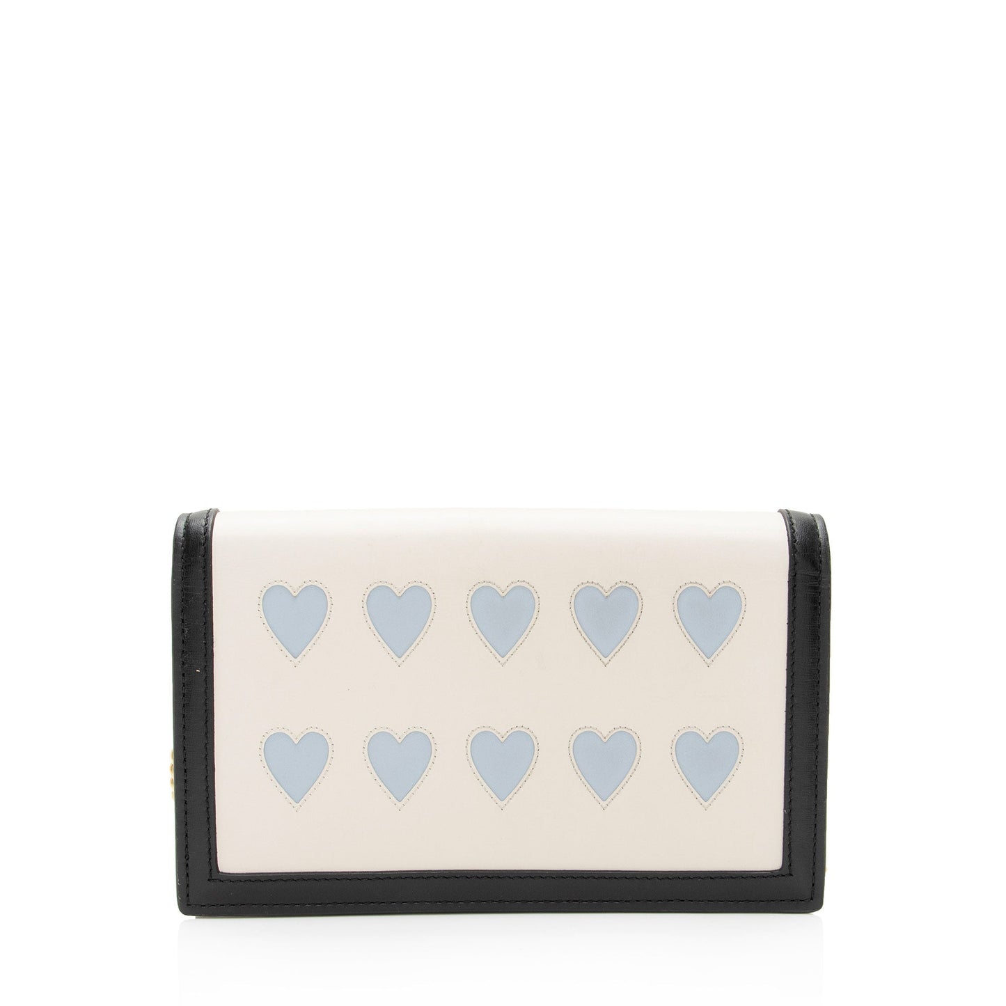 Gucci Lovelight Diana Chain SHF-xwLh4x Calfskin Black White Blue Crossbody Bag