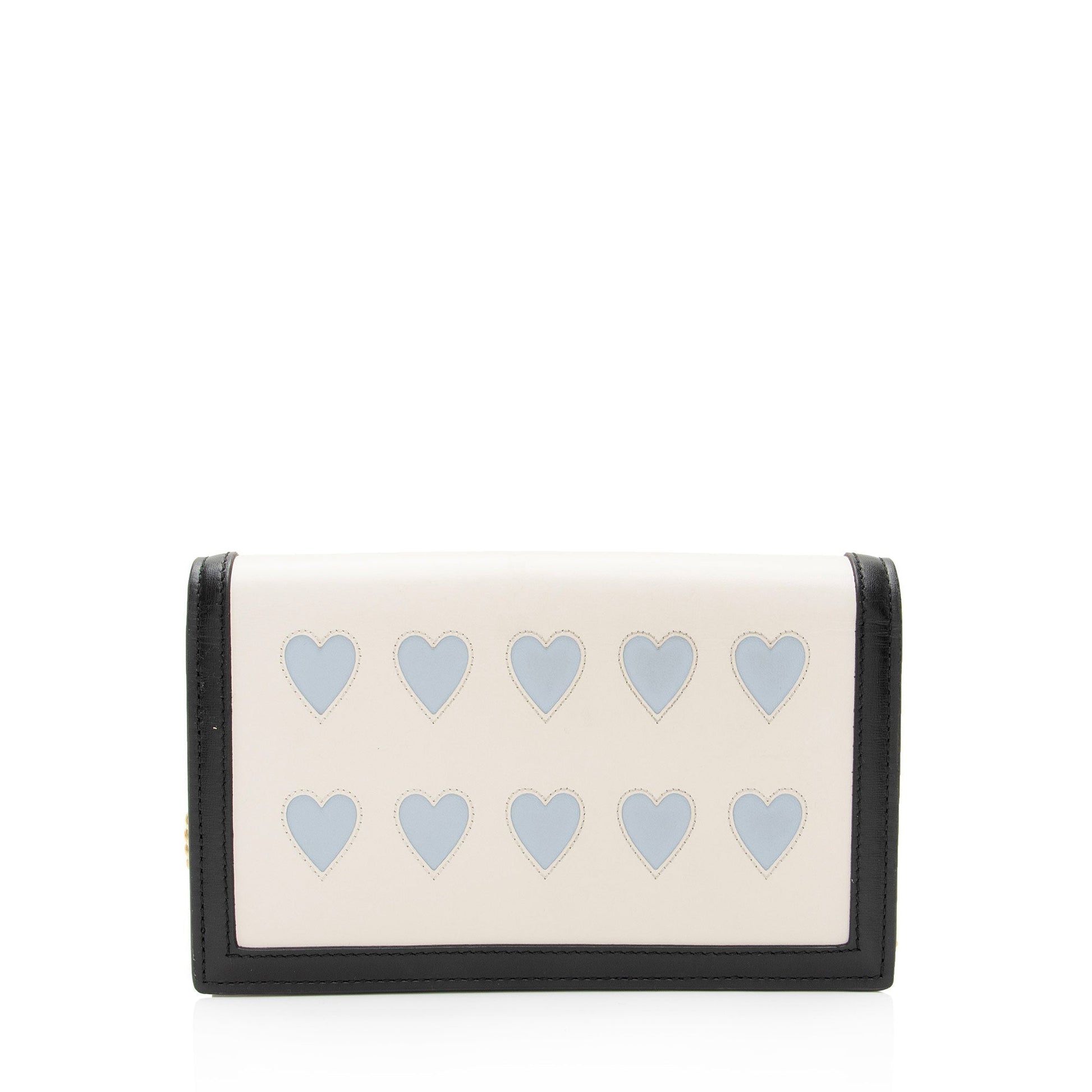 Gucci Lovelight Diana Chain SHF-xwLh4x Calfskin Black White Blue Crossbody Bag