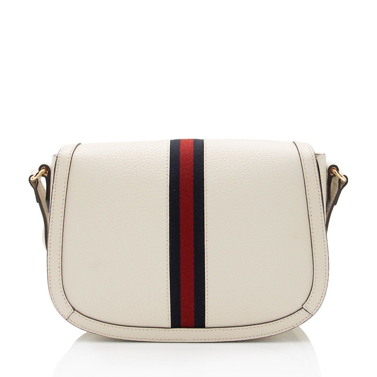 Gucci Ophidia Messenger SHF-d4mnSM Nylon Calfskin White Flap Shoulder Bag