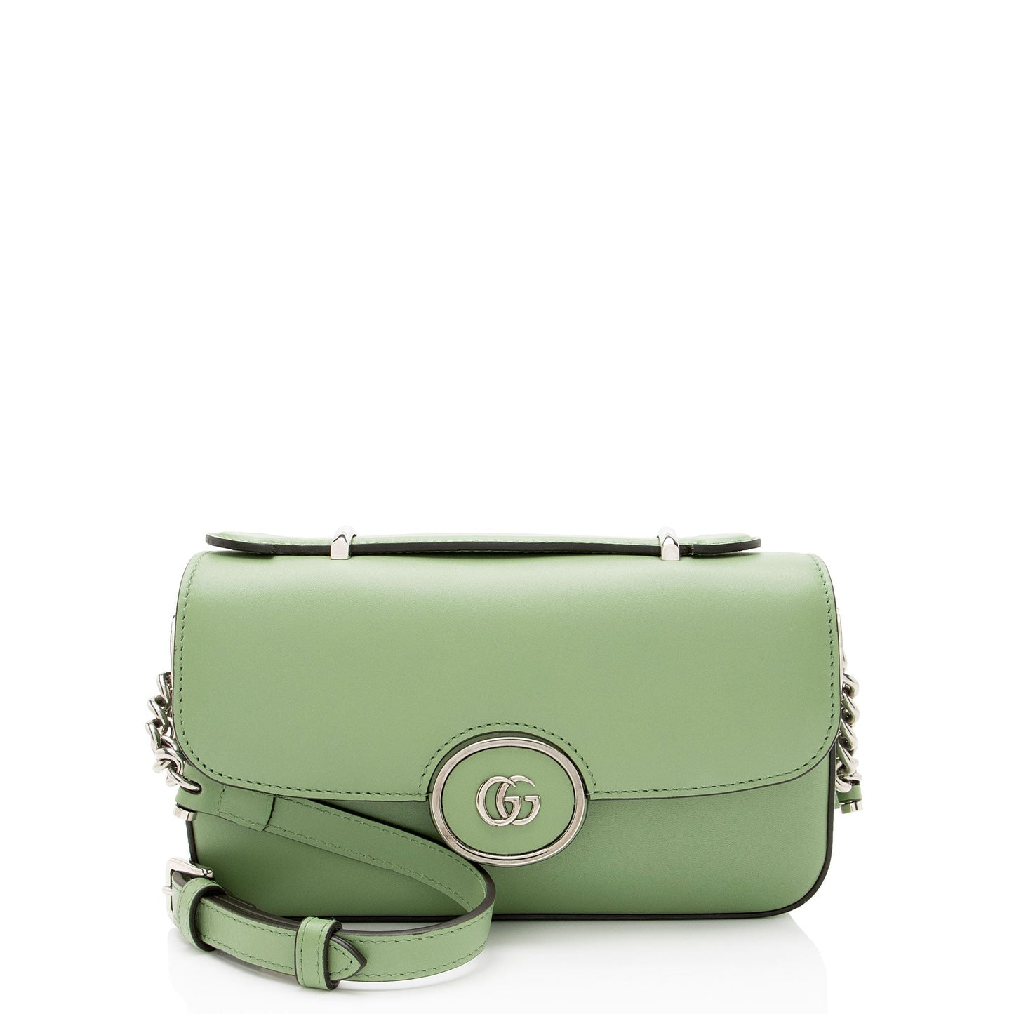 Gucci Petite GG Calfskin Green Mini Crossbody Bag