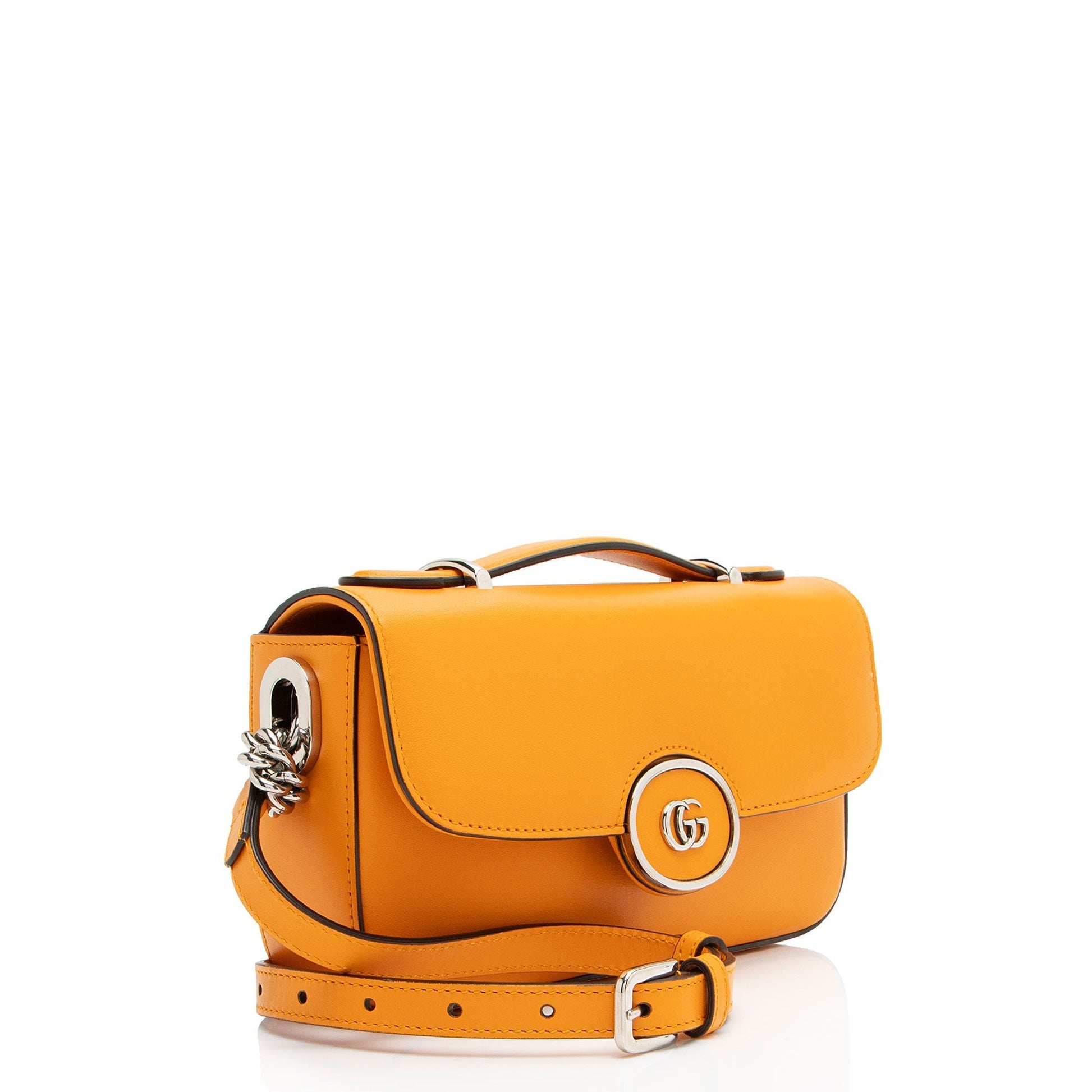 Gucci Petite GG Calfskin Orange Mini Crossbody Bag