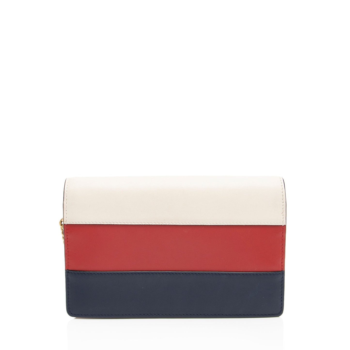 Gucci Queen Margaret Wallet on Chain Calfskin White Blue Red Crossbody Bag On Chain