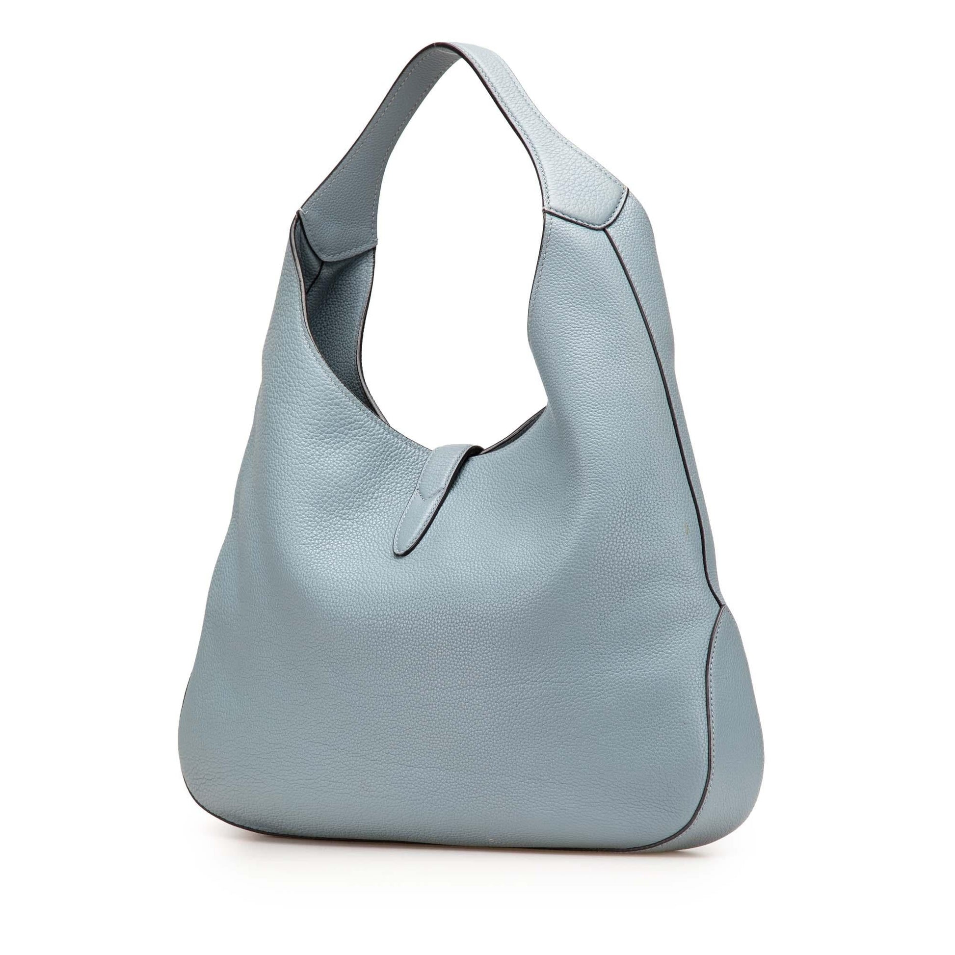 Gucci Soft Jackie Calf Calfskin Blue Shoulder Bag