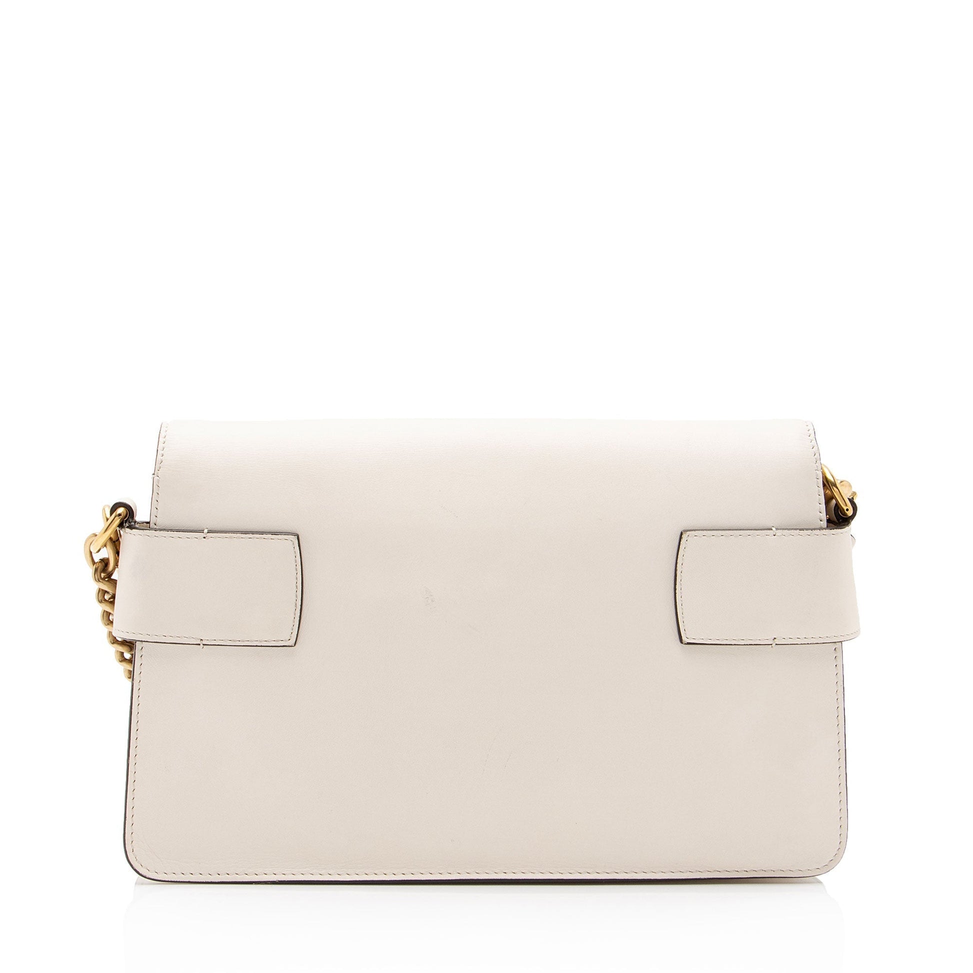 Gucci Tiger Broadway Nylon Calfskin White Mini Crossbody Bag