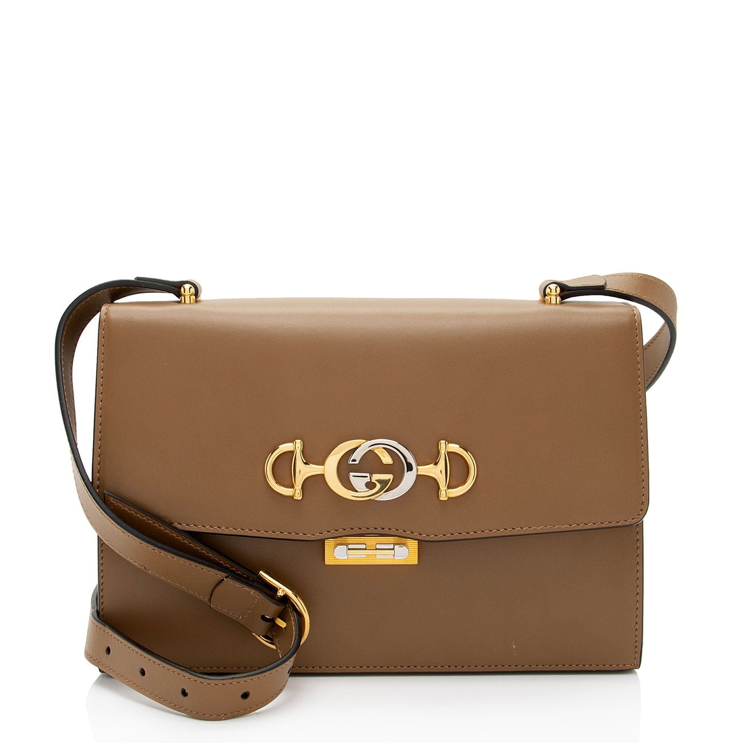 Gucci Zumi SHF-1OrDCW Calfskin Brown Small Crossbody Bag