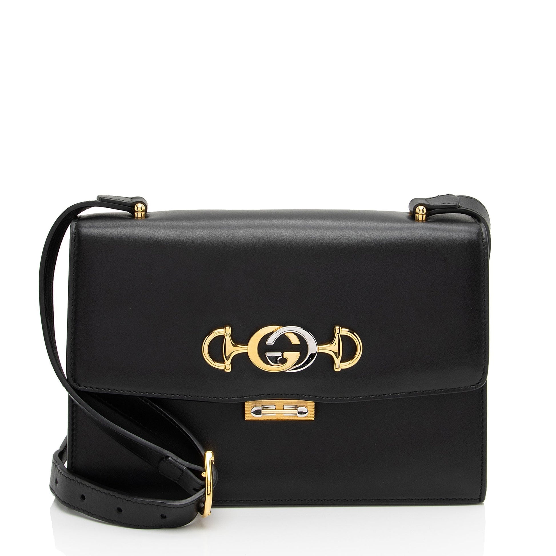 Gucci Zumi SHF-kgDU9j Calfskin Black Small Crossbody Bag