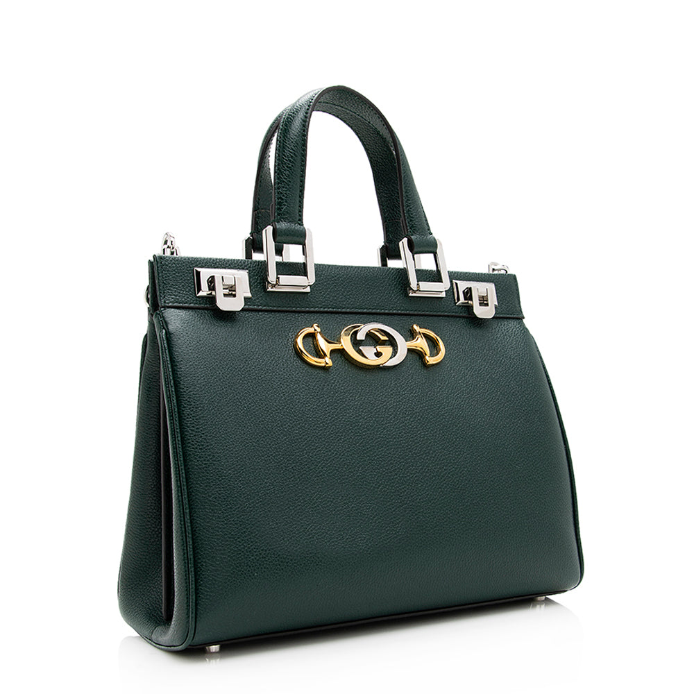 Gucci Zumi SHF Calfskin Green Small Tote Bag Tote Shf