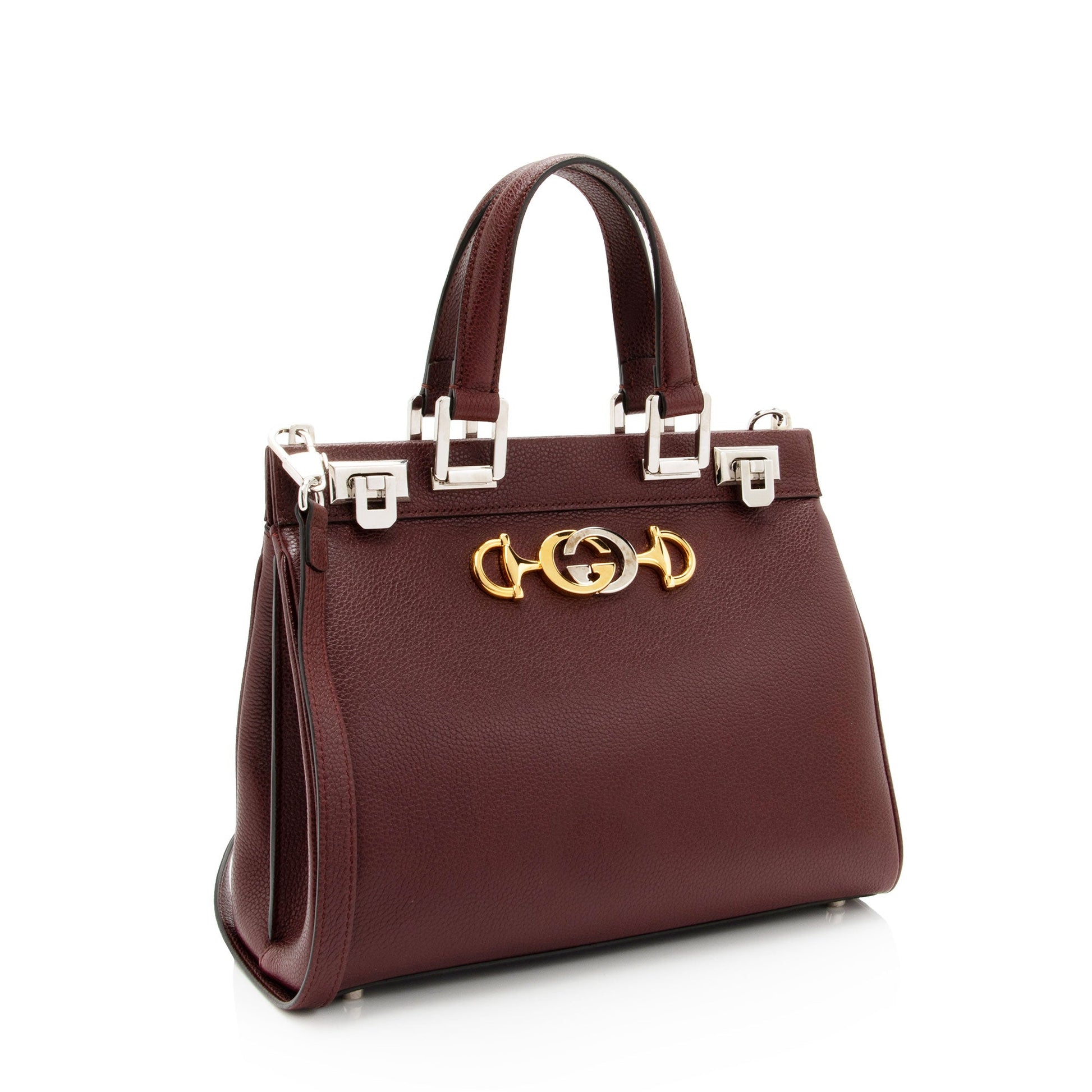 Gucci Zumi SHF-hKtV1P Calfskin Red Small Tote Bag