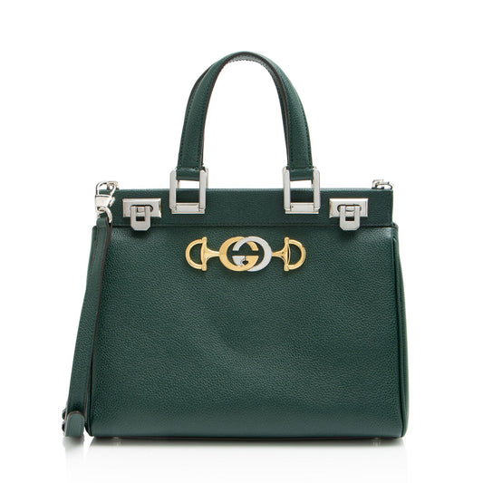 Gucci Zumi Calfskin Green Small Tote Bag Tote 1