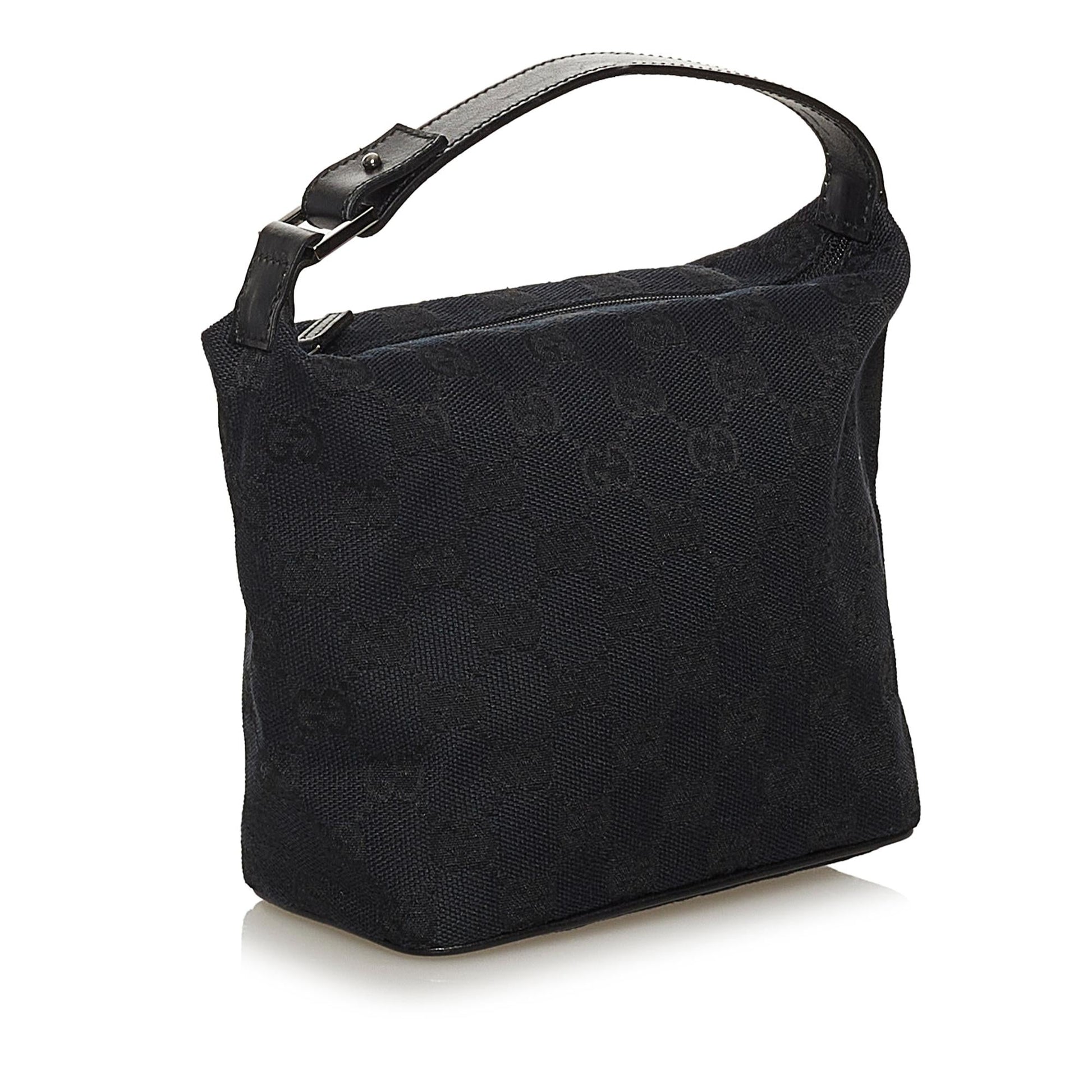 Gucci Baguette SHG Canvas Black Handbag