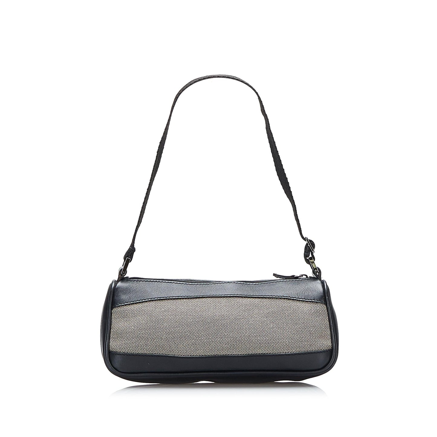 Gucci Baguette SHG-jVeAk8 Canvas Calf Black Grey Handbag