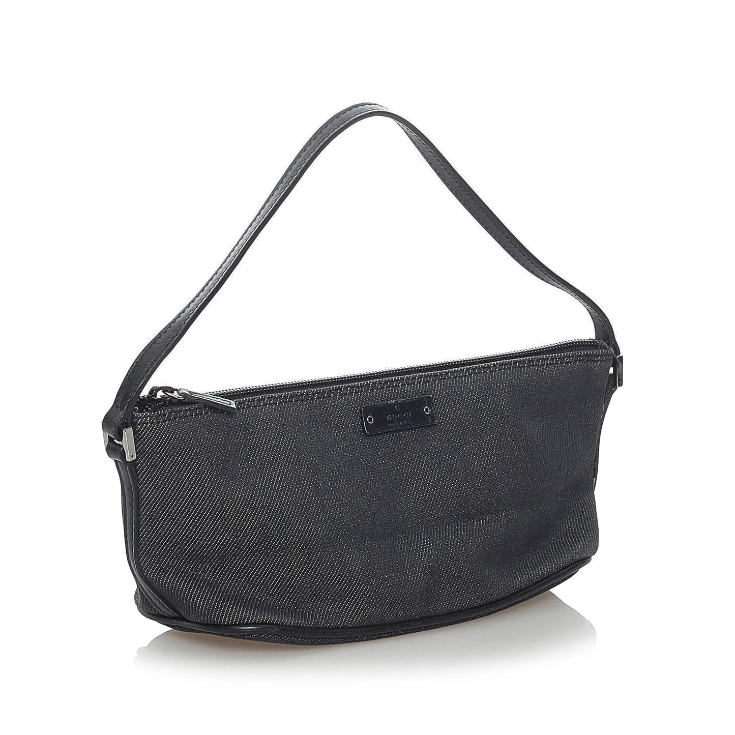 Gucci Boat Baguette SHG Canvas Black Handbag