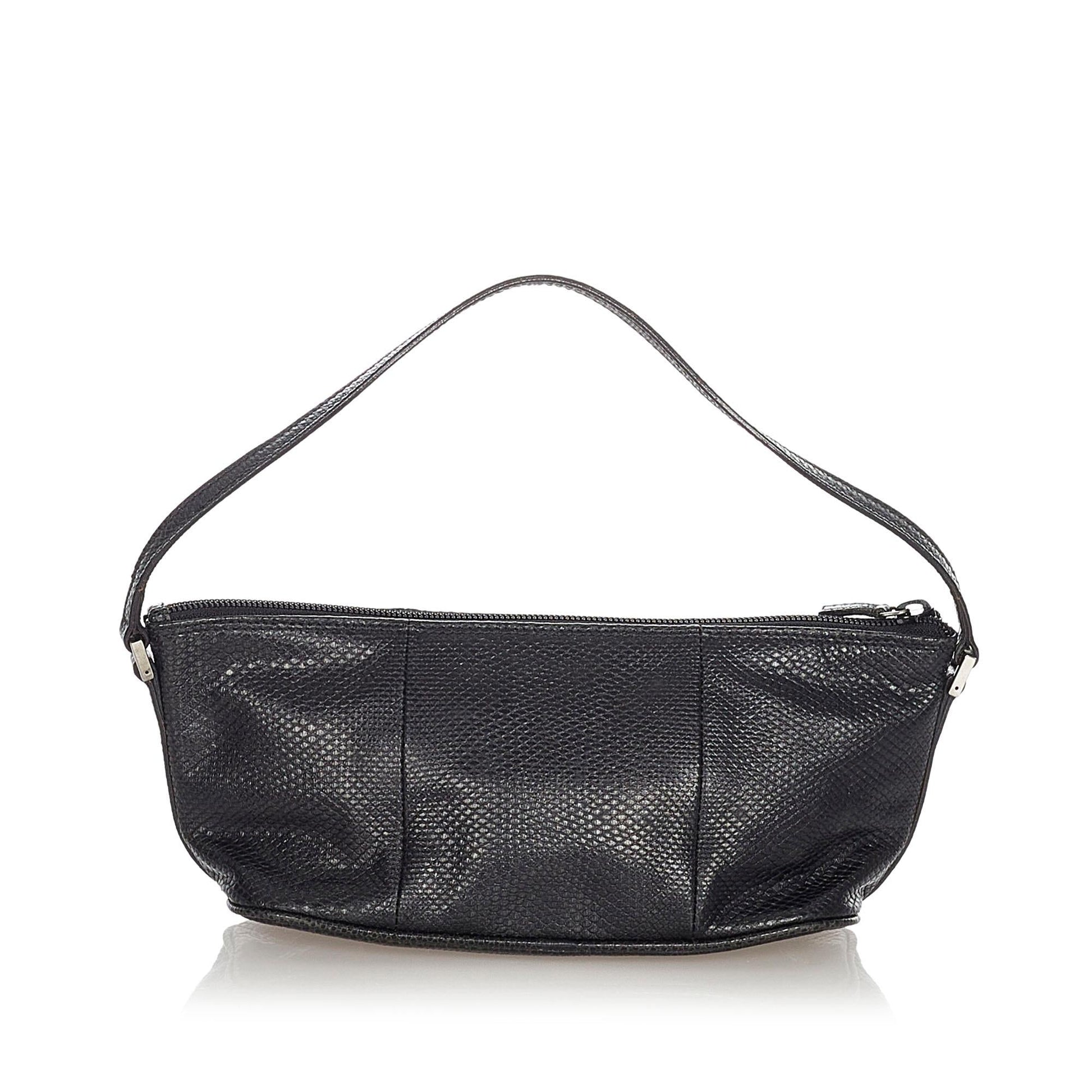 Gucci Boat SHG Canvas Black Handbag Boat Shg