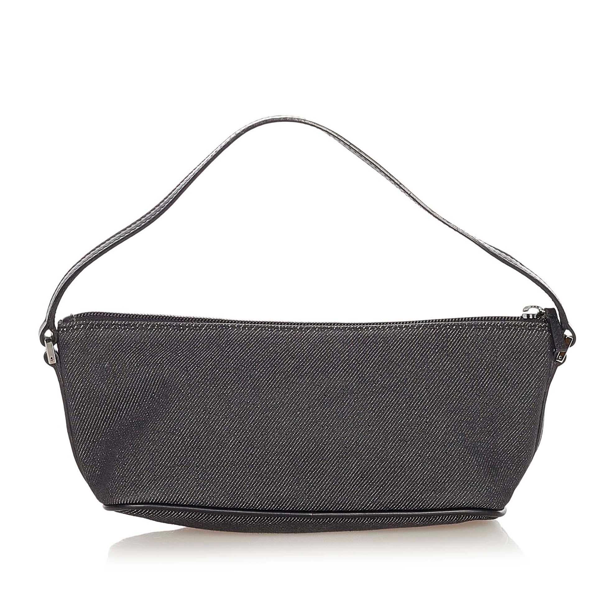Gucci Boat SHG Canvas Black Handbag 4