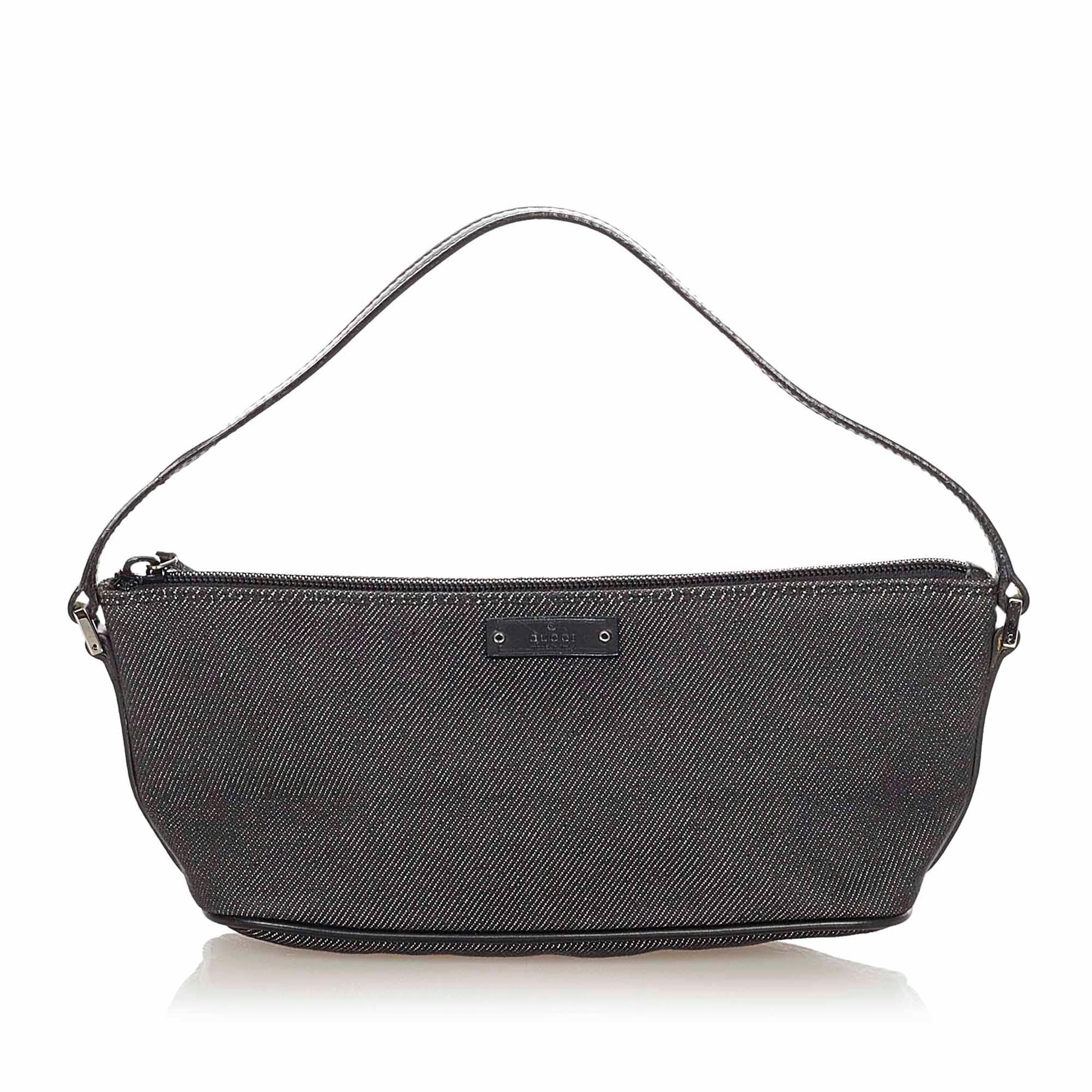 Gucci Boat SHG Canvas Black Handbag 4