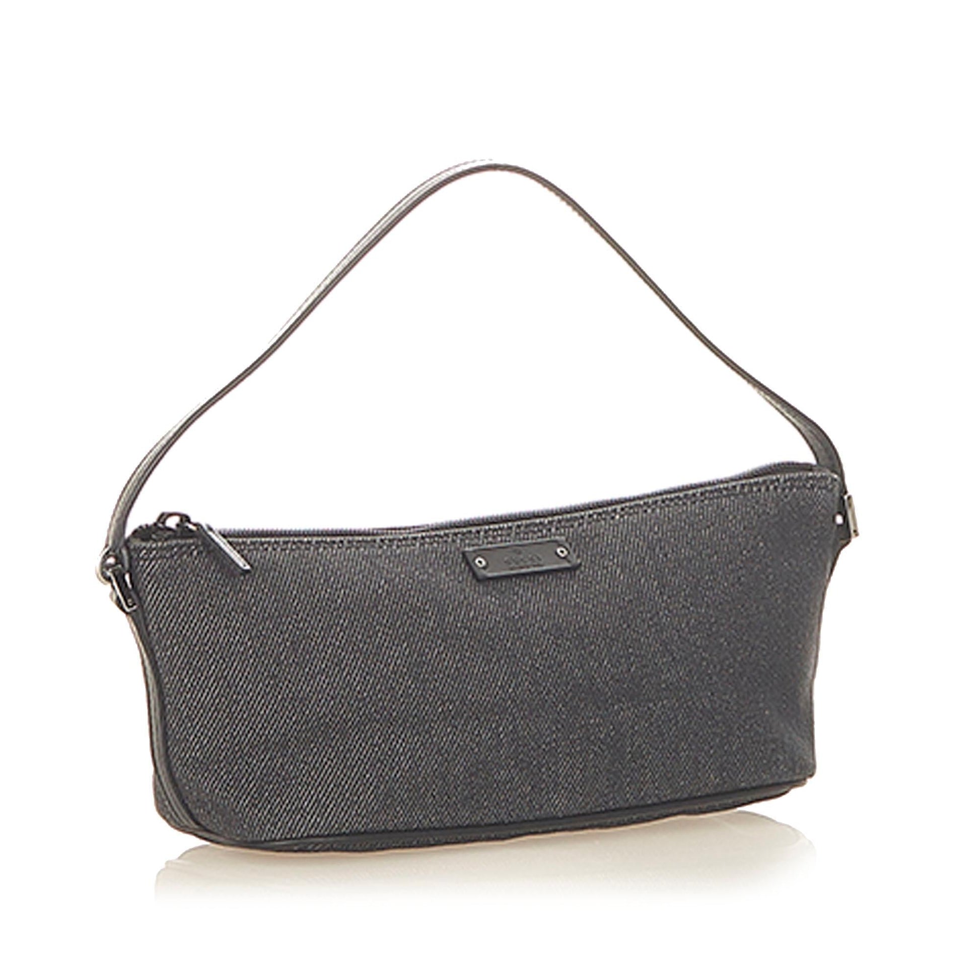 Gucci Boat SHG Canvas Black Handbag 5