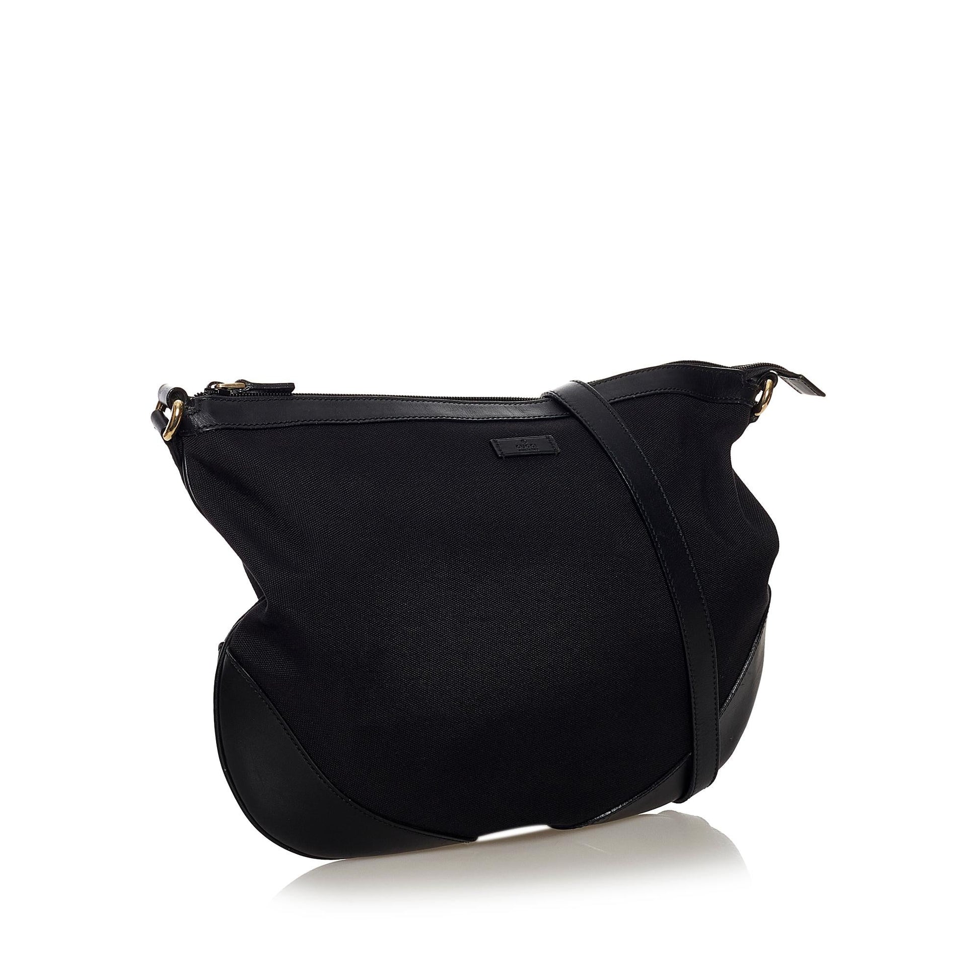 Gucci SHG Canvas Black Crossbody Bag