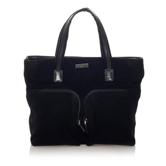 Gucci SHG Canvas Black Satchel Bag