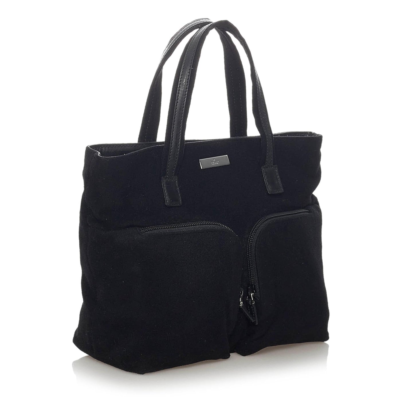 Gucci SHG Canvas Black Satchel Bag