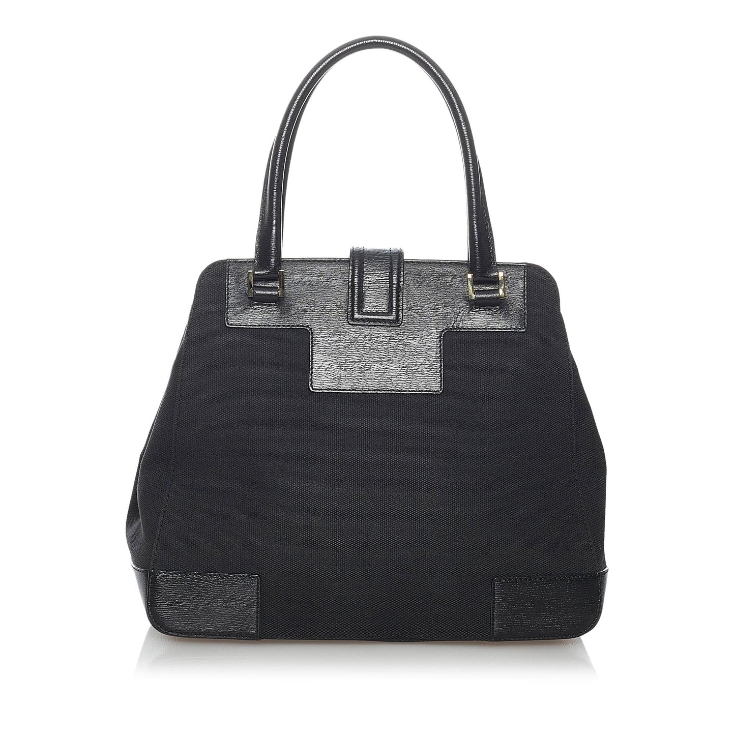 Gucci SHG Canvas Black Satchel Bag Handbag Shg