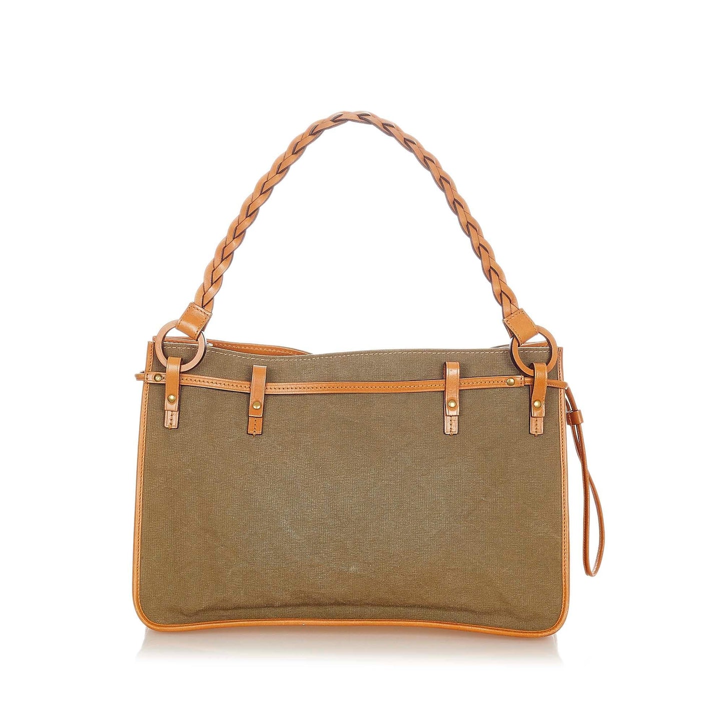 Gucci SHG Canvas Brown Tote Bag Handbag Shg