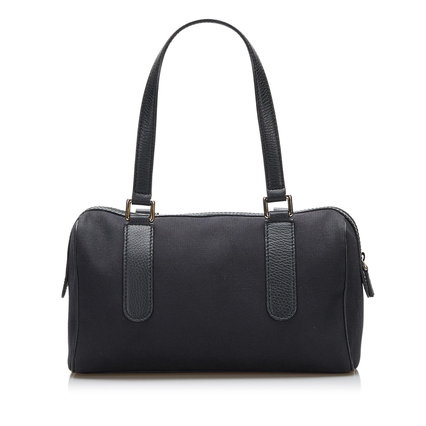 Gucci SHG-8OLkGw Canvas Black Satchel Bag
