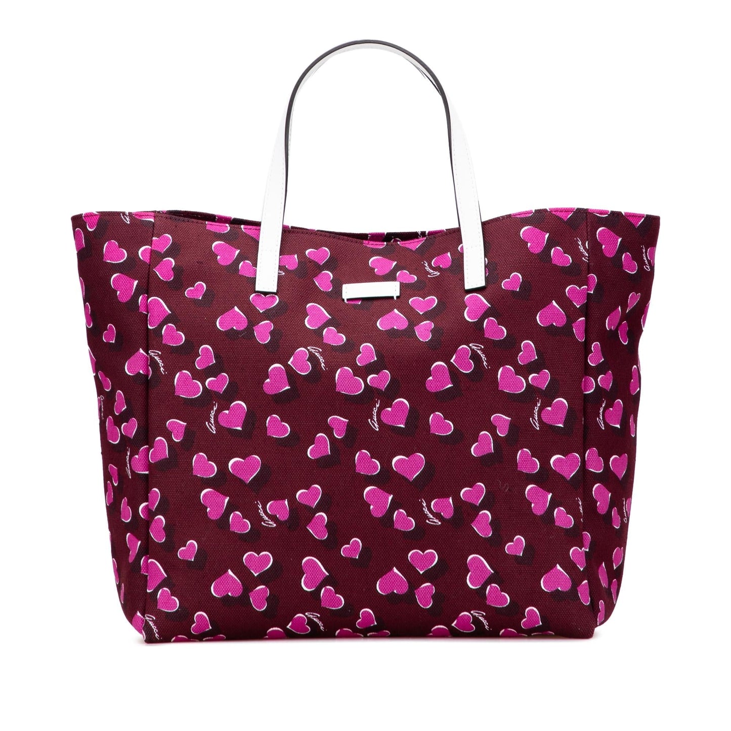 Gucci Heartbeat Canvas Tote Bag