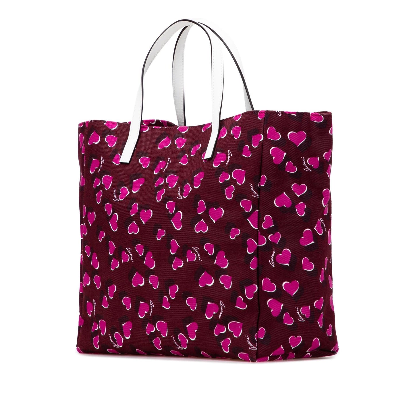 Gucci Heartbeat Canvas Tote Bag