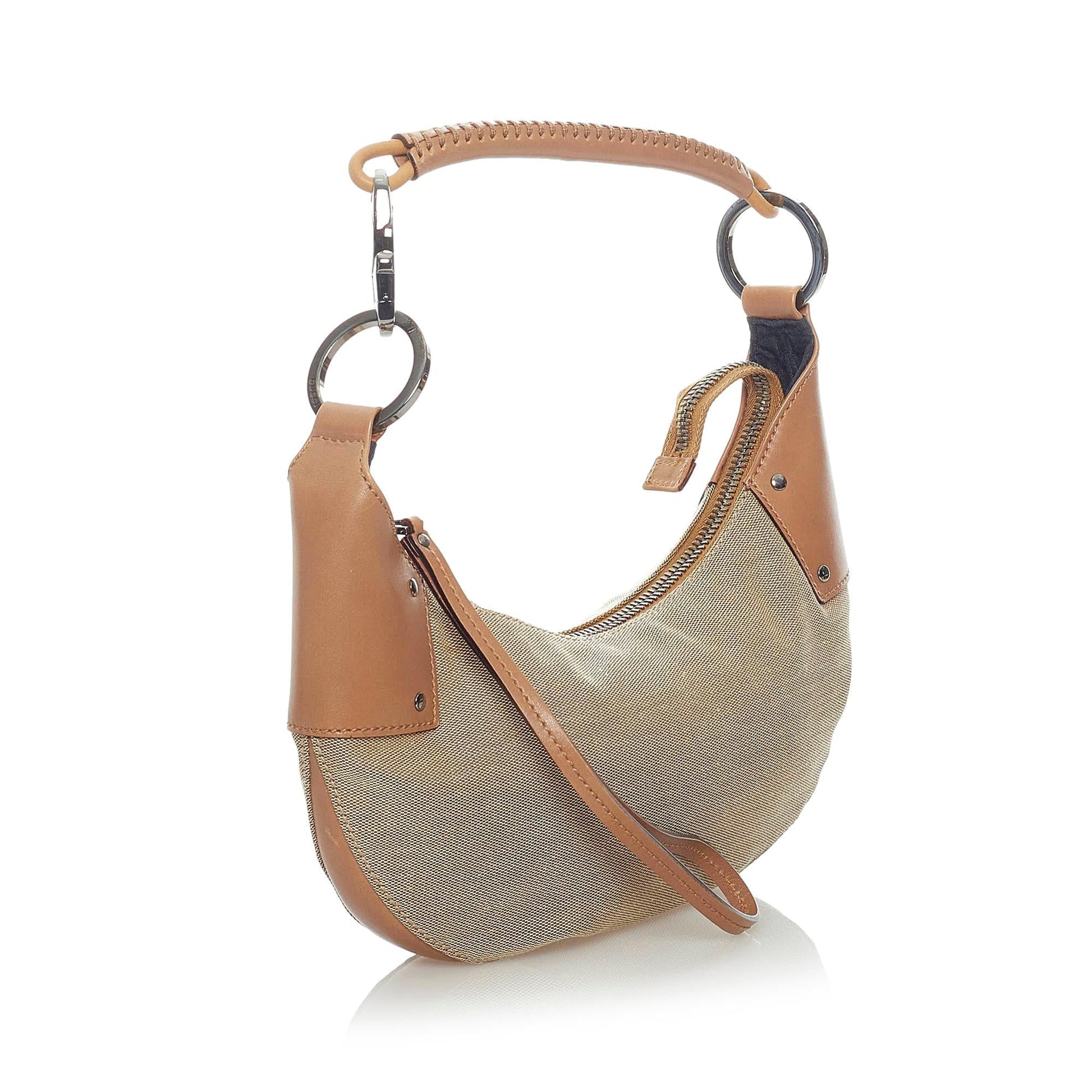 Gucci SHG Canvas Brown Shoulder Bag