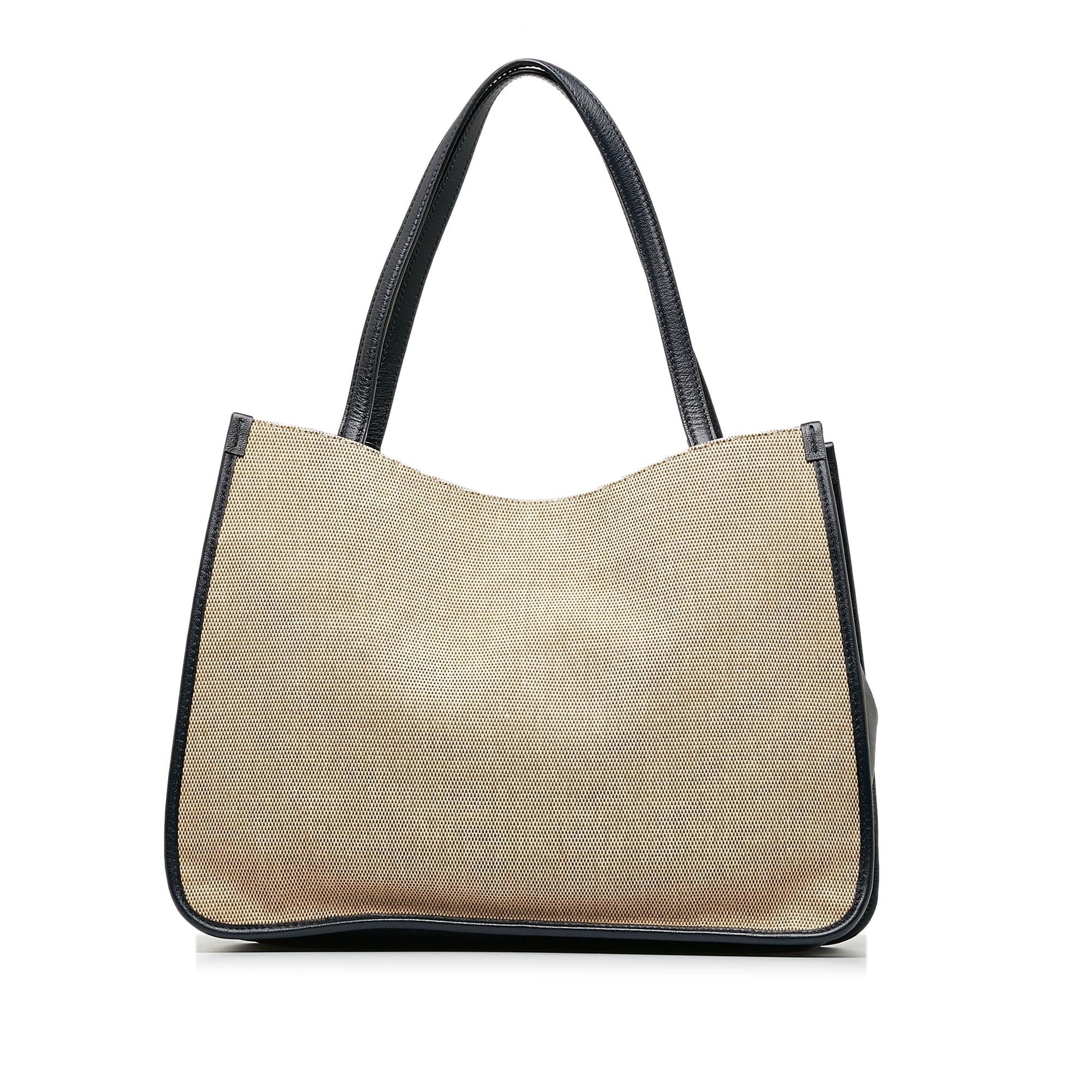 Gucci Horsebit SHG-hEG9ve Canvas Calf Black Brown Tote Bag